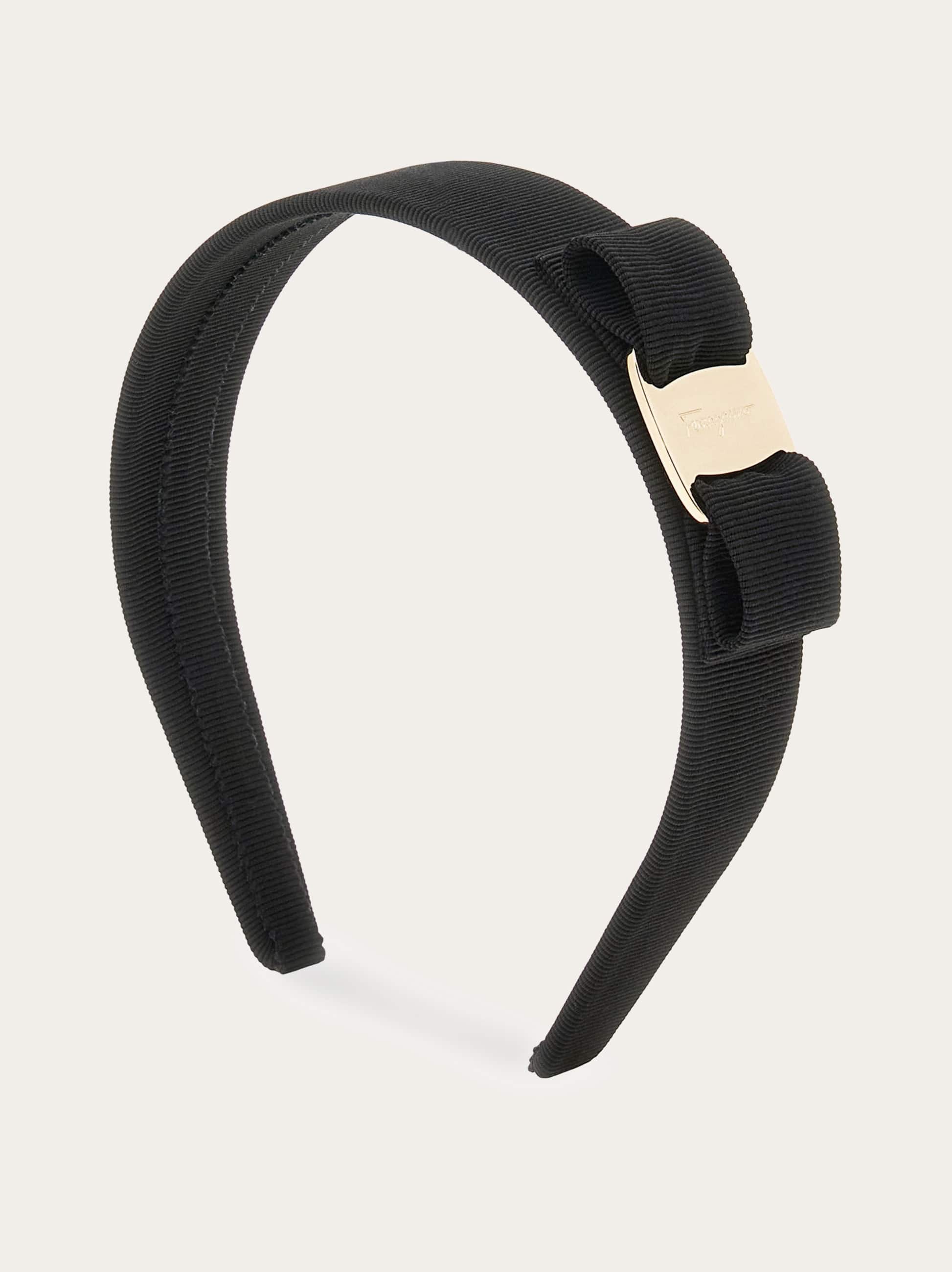 Salvatore Ferragamo Donna Cerchietto Vara Nero