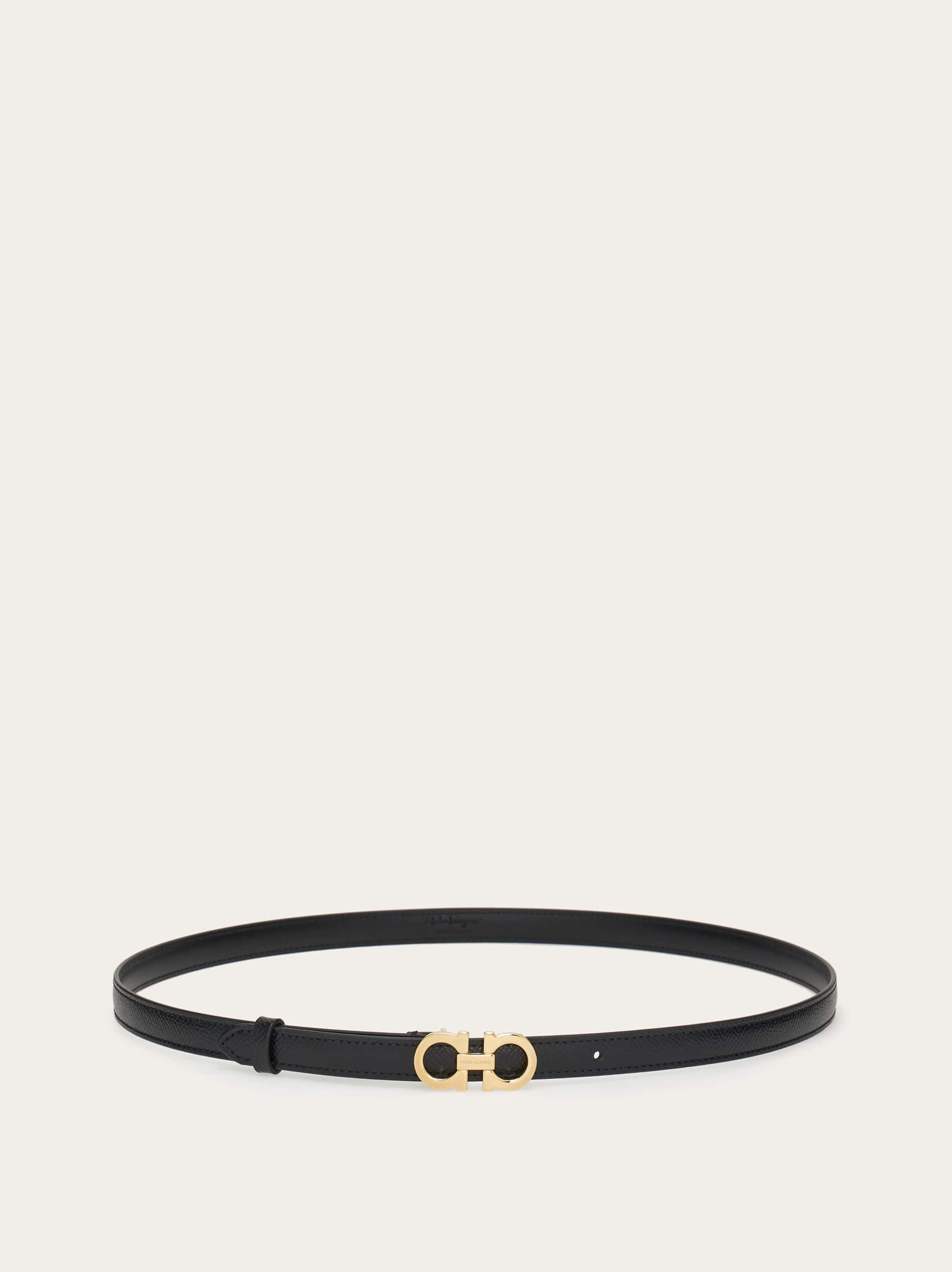  Ferragamo Damen Fester Gancini-gürtel Schwarz 