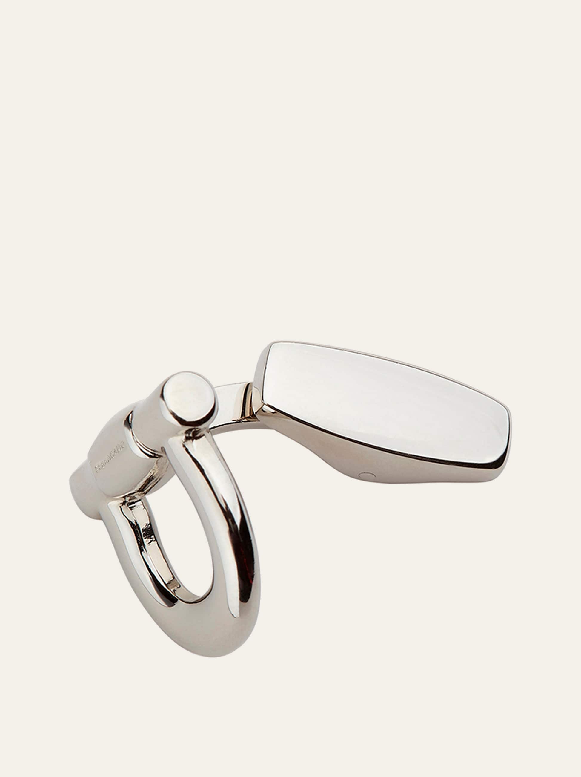  Ferragamo Herren Gancini-manschettenknöpfe Silber 