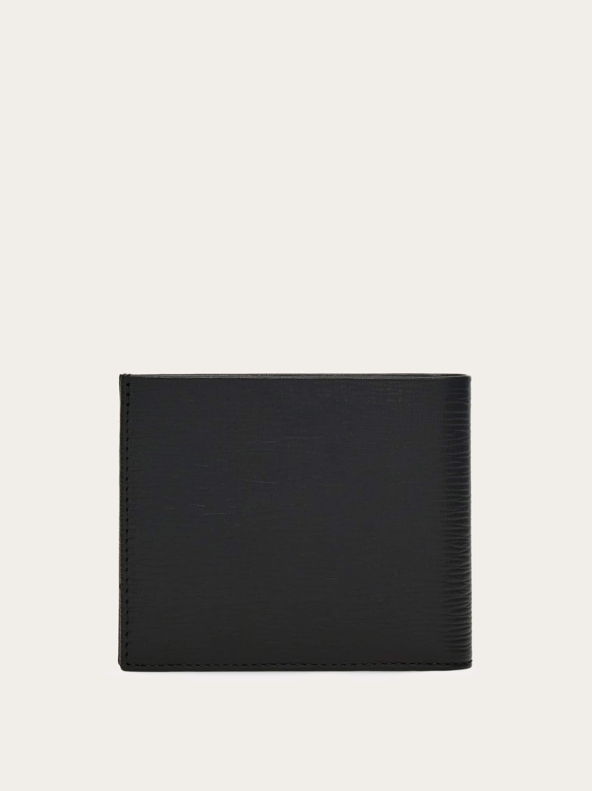  Ferragamo Men Gancini Wallet Black 