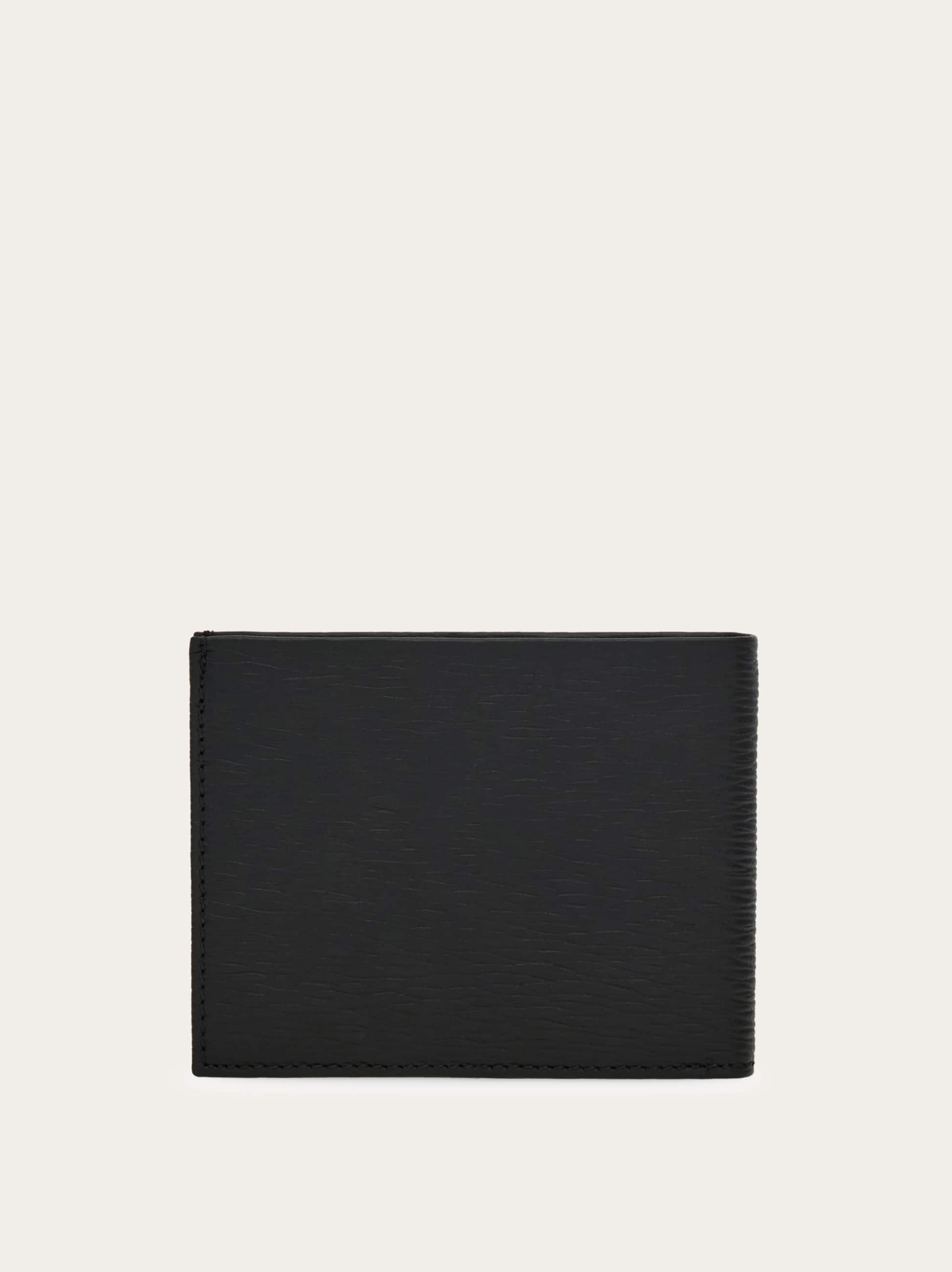  Ferragamo Men Gancini Wallet Black 