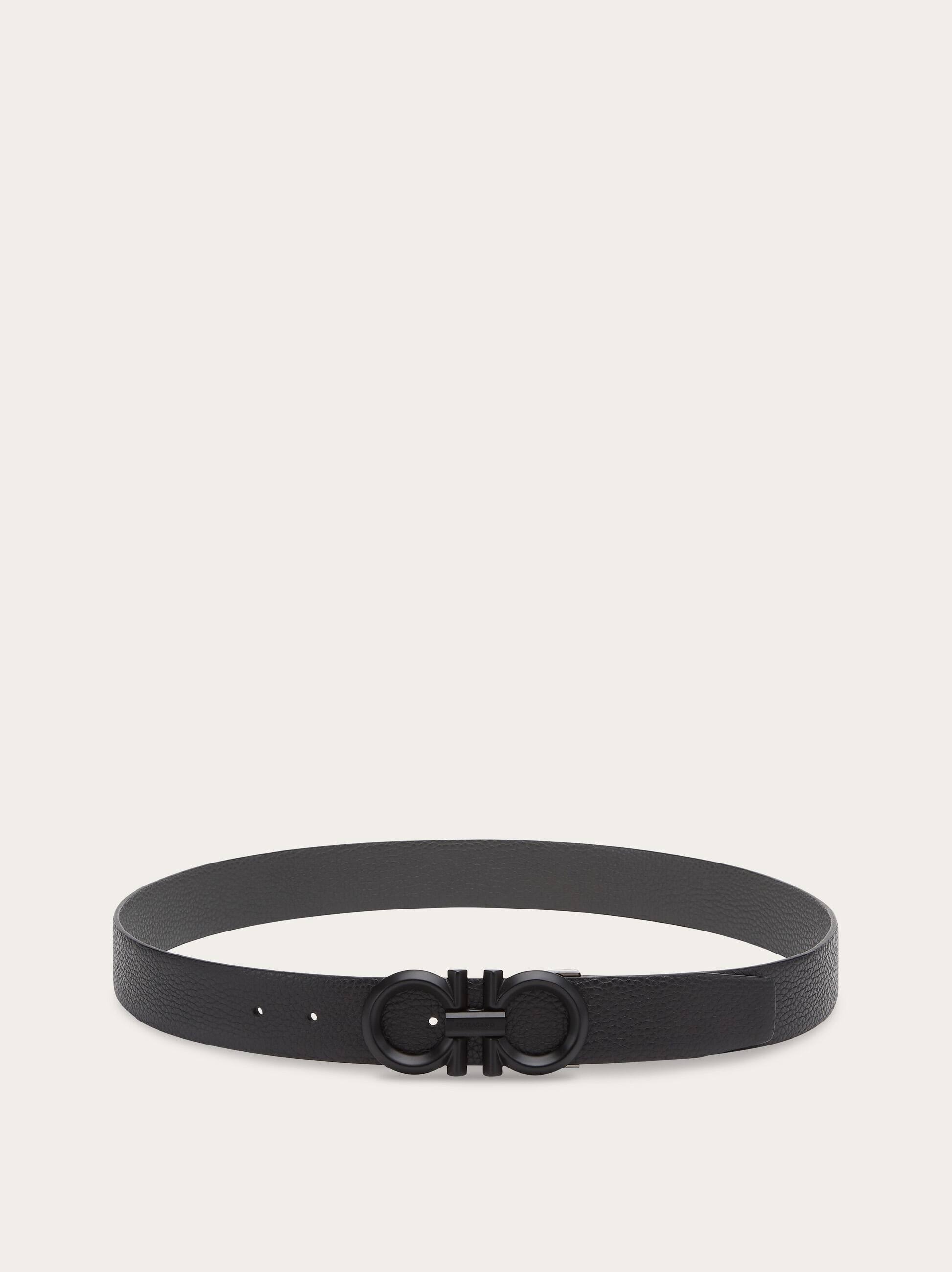  Ferragamo Herren Verstellbarer Gancini Wendegürtel Schwarz 