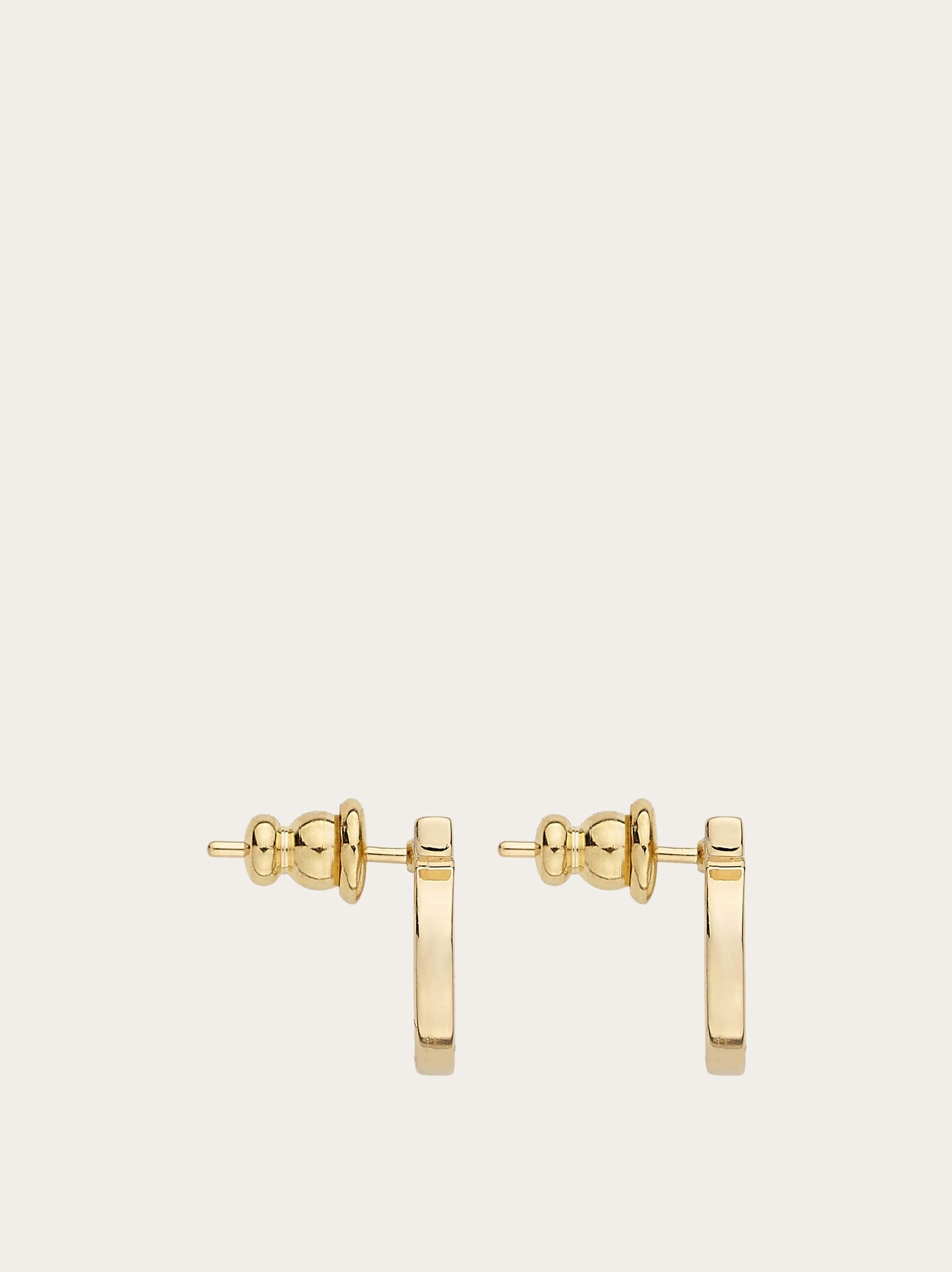  Ferragamo Damen Ohrringe Mit Gancini-detail (l) Gold 