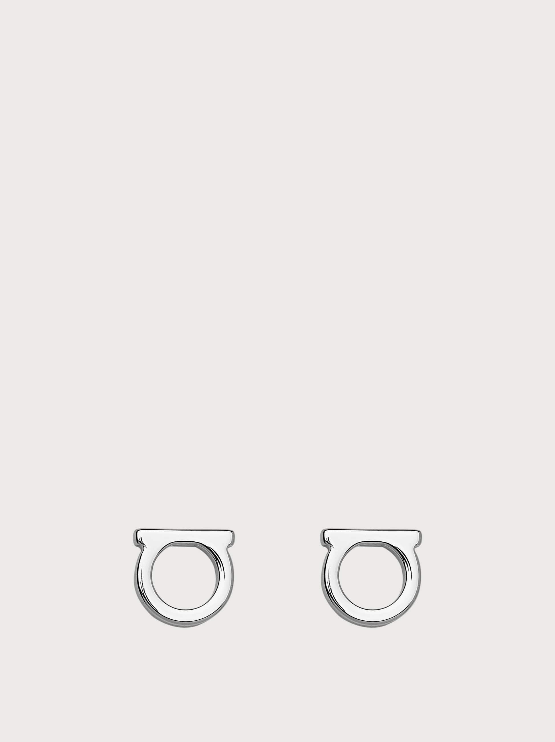 Salvatore Ferragamo Donna Orecchini Gancini Argento