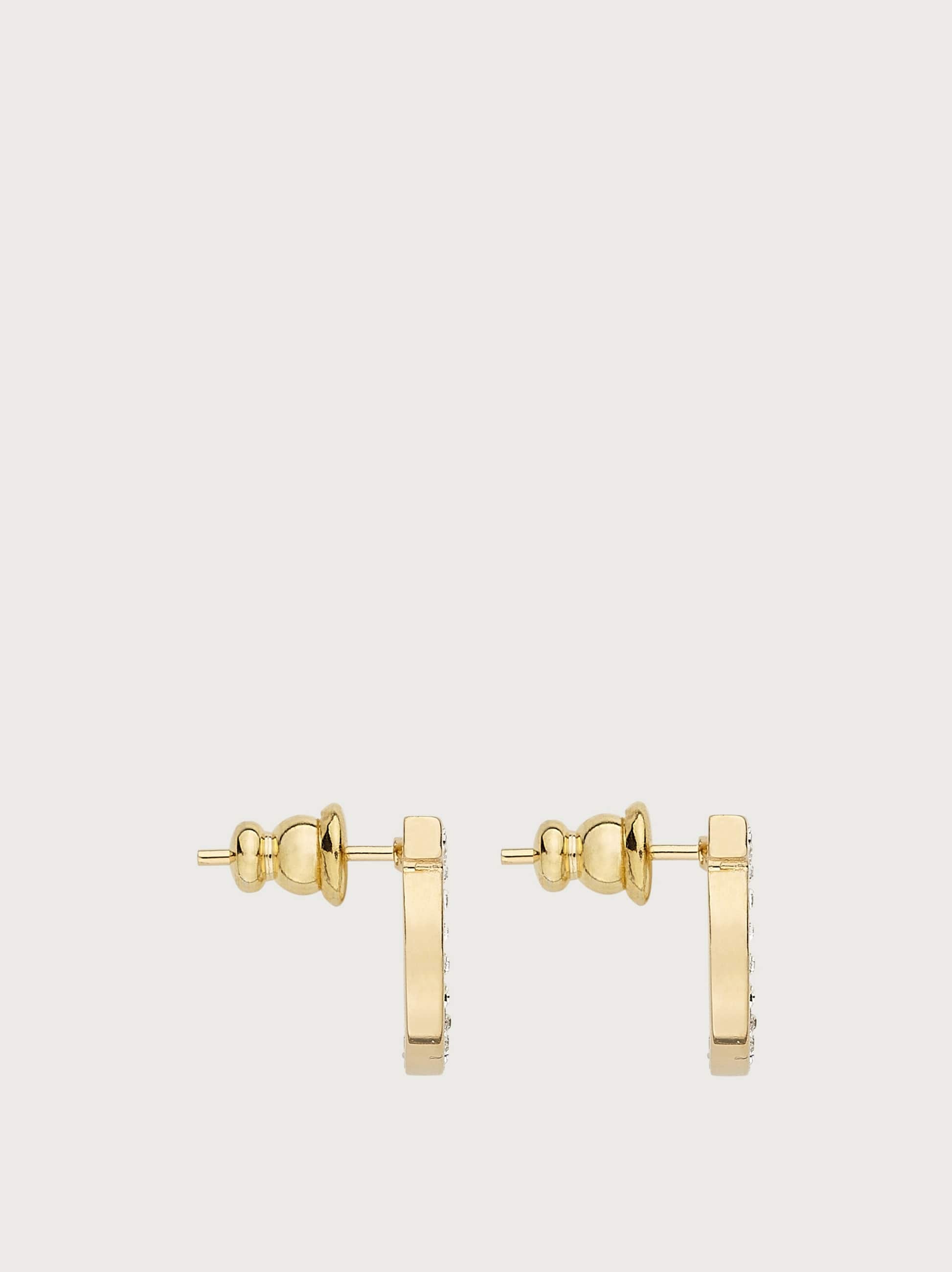  Ferragamo Damen Gancini-ohrringe Crystals (l) Gold 