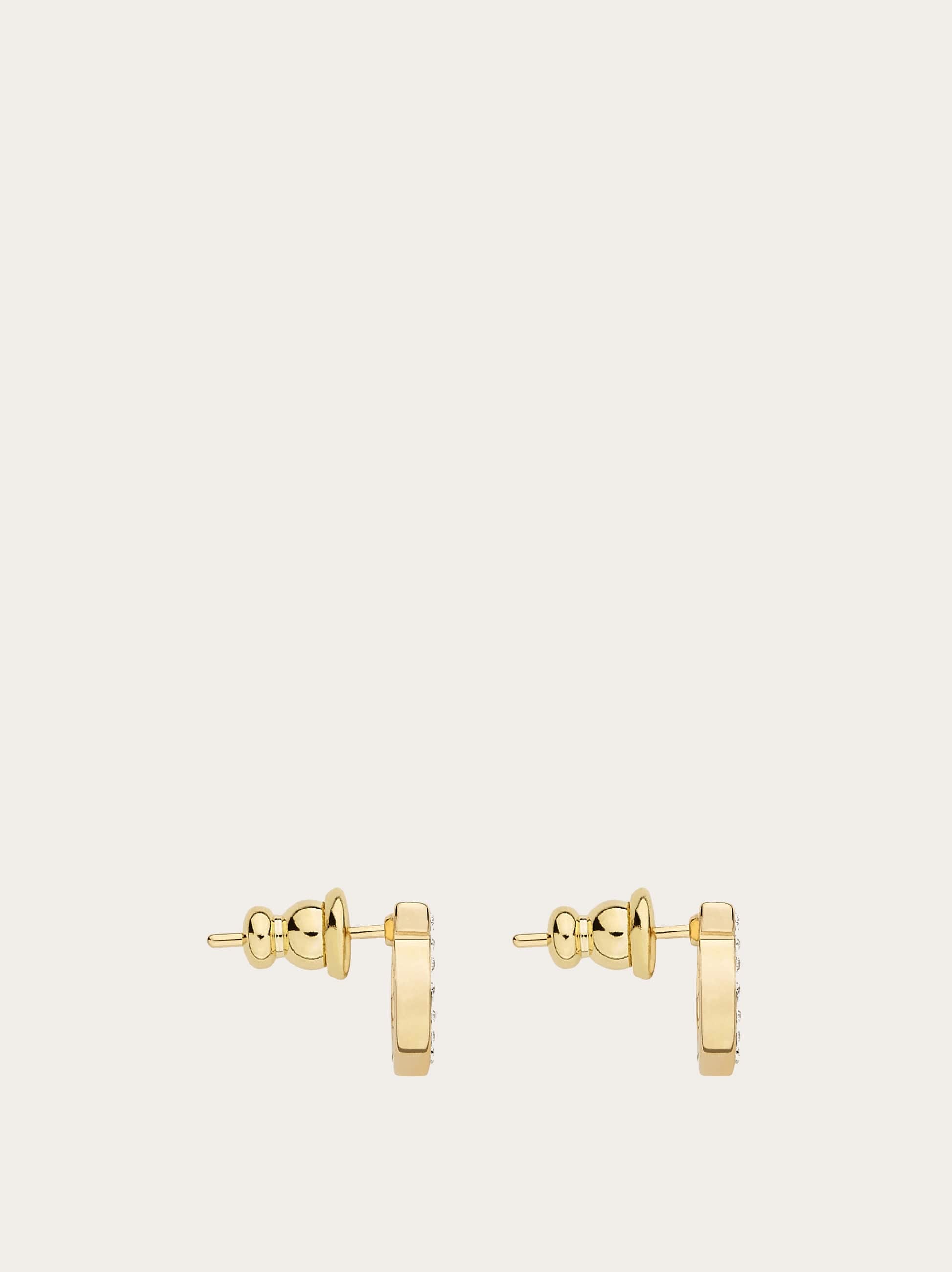  Ferragamo Damen Gancini-ohrringe Crystals (s) Gold 
