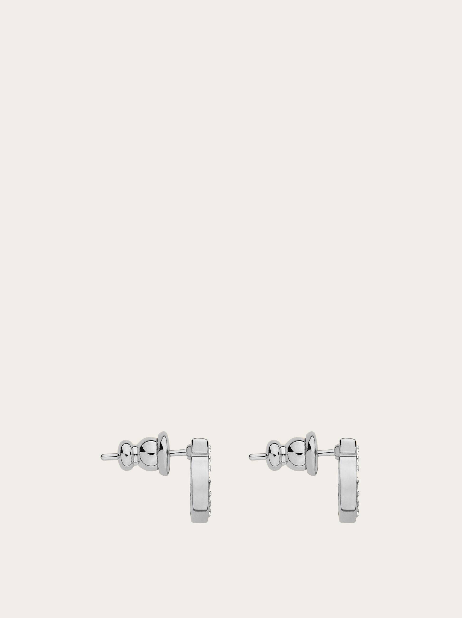  Ferragamo Damen Gancini-ohrringe Crystals (s) Silber 
