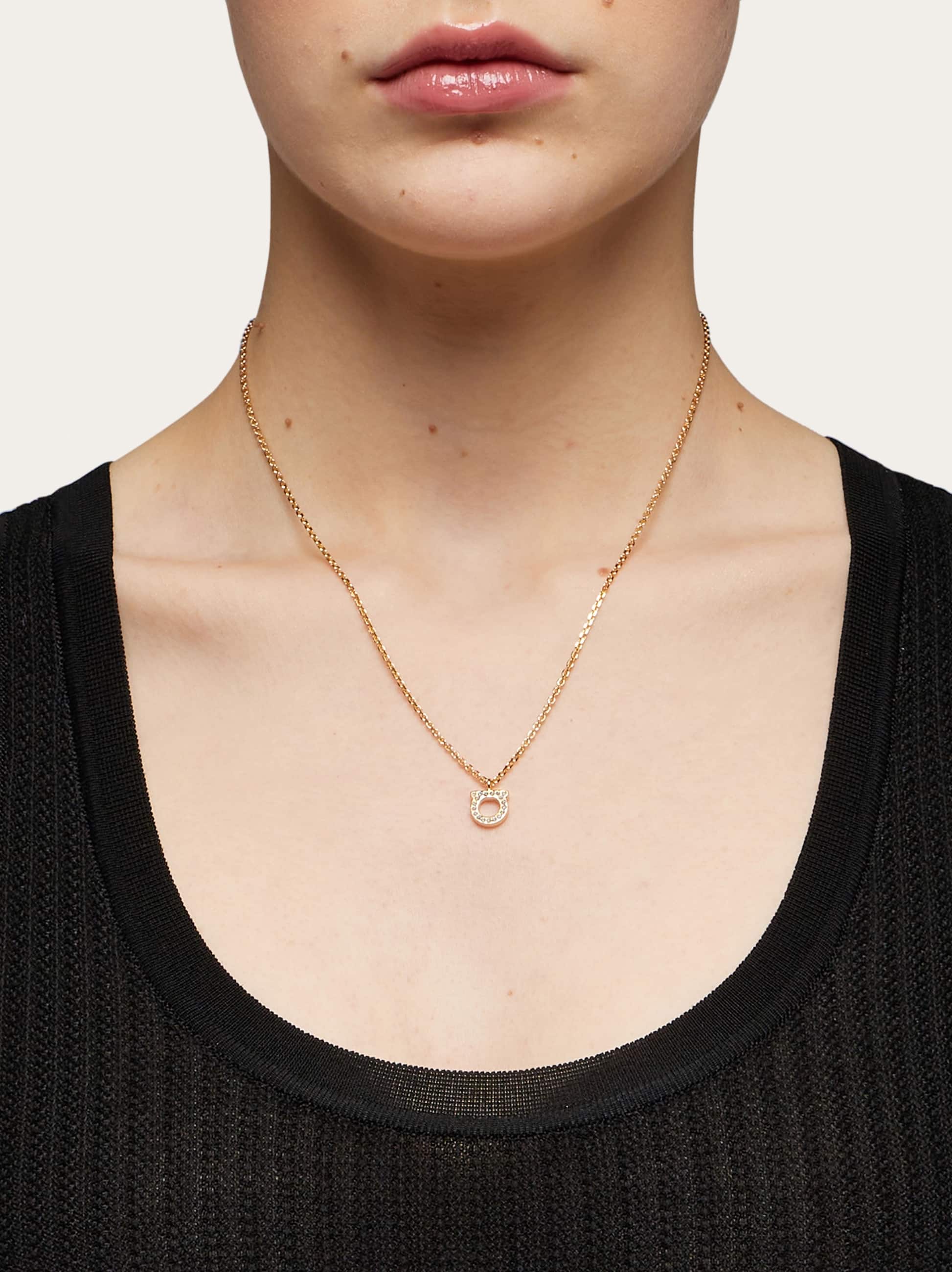  Ferragamo Damen Gancini-kette (s) Gold 
