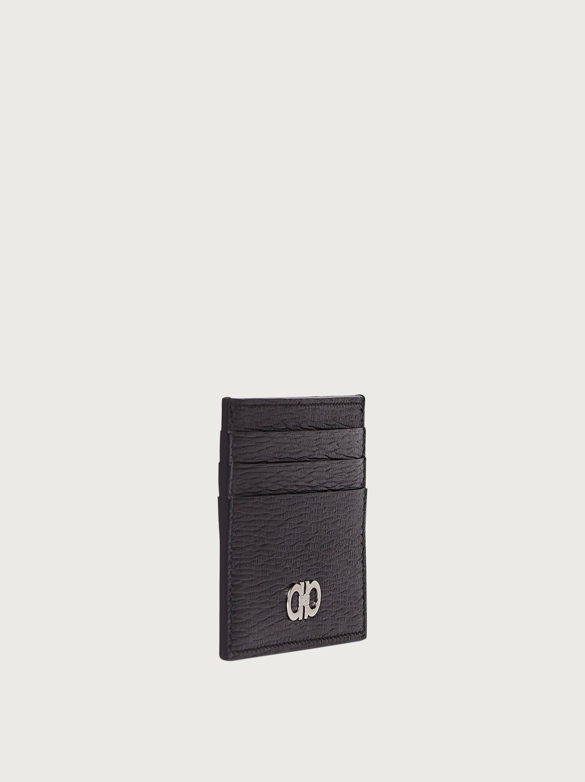Ferragamo Herren Gancini-kreditkartenetui In Schwarz