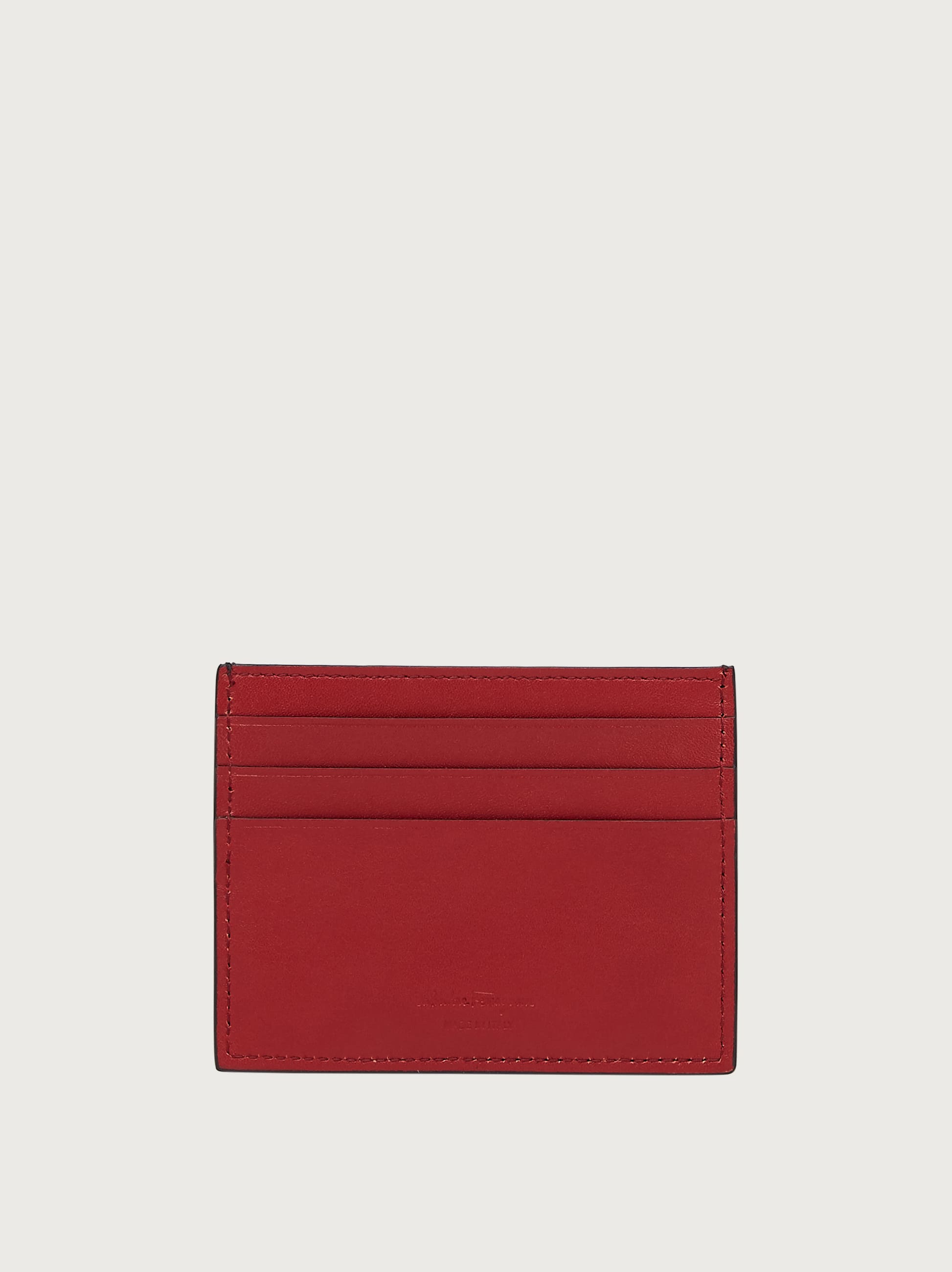  Ferragamo Herren Gancini-kreditkartenetui Schwarz 