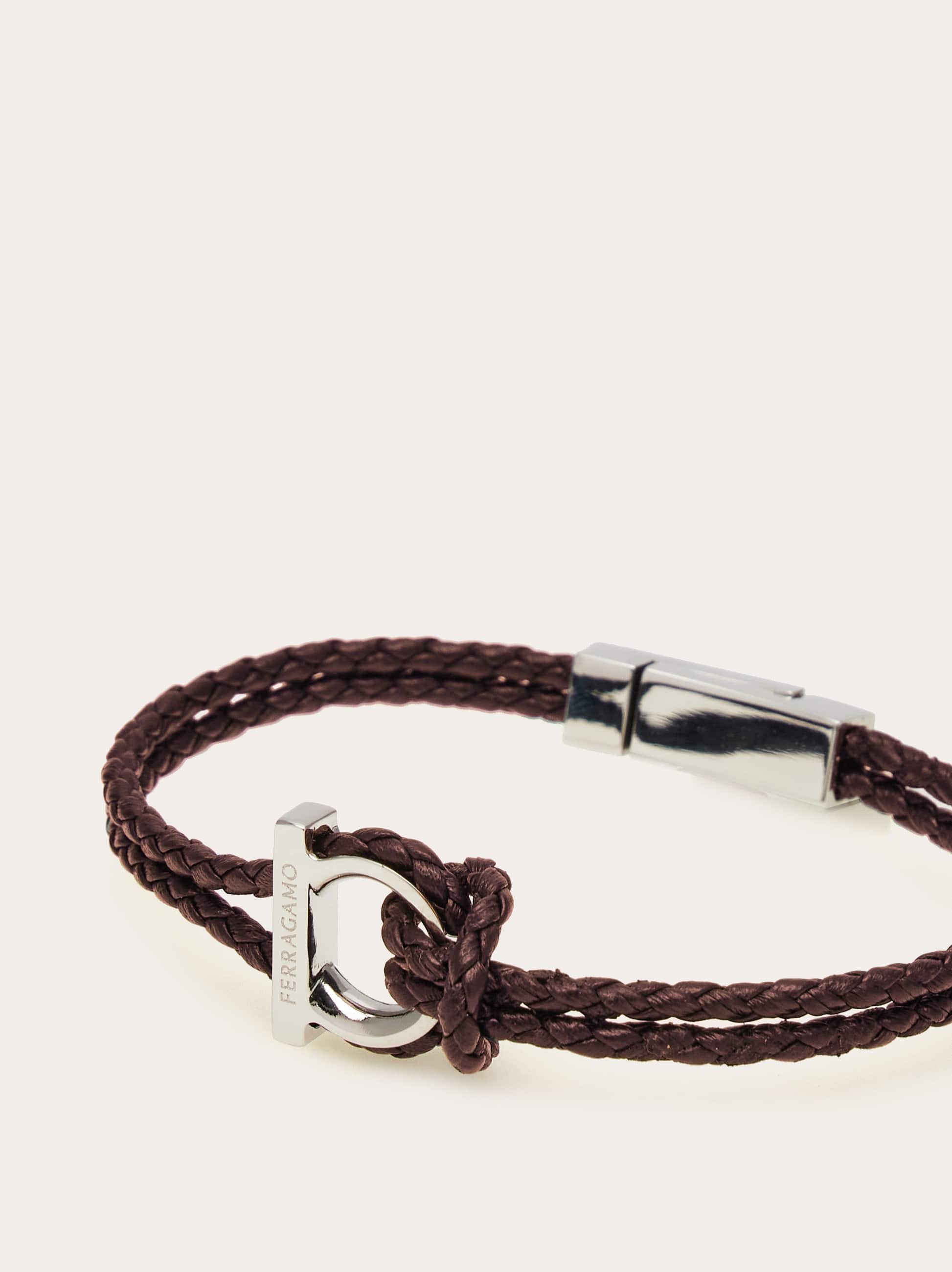  Ferragamo Herren Armband Mit Gancini-detail (18cm) Braun 
