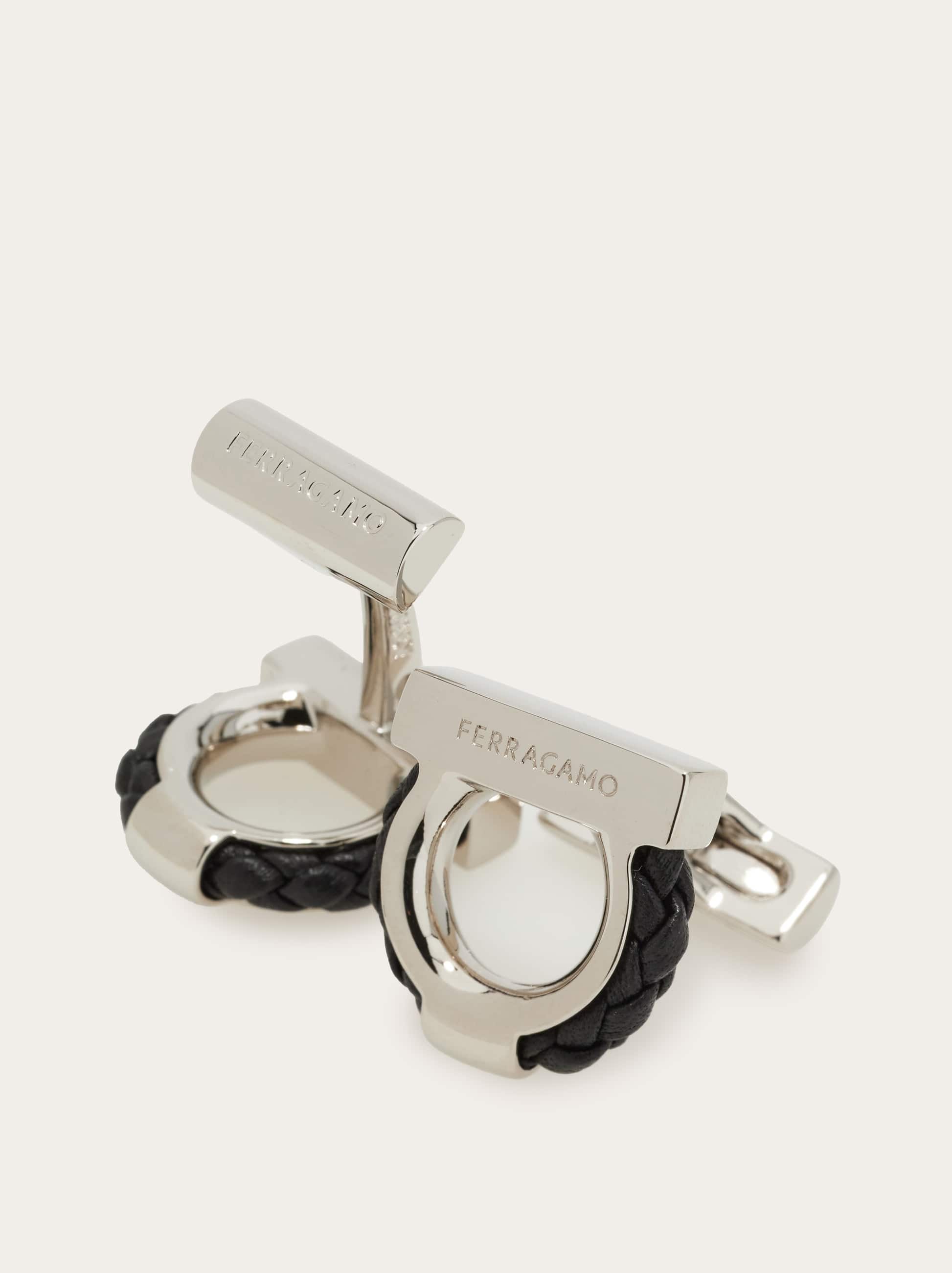  Ferragamo Herren Gancini-manschettenknöpfe Schwarz 