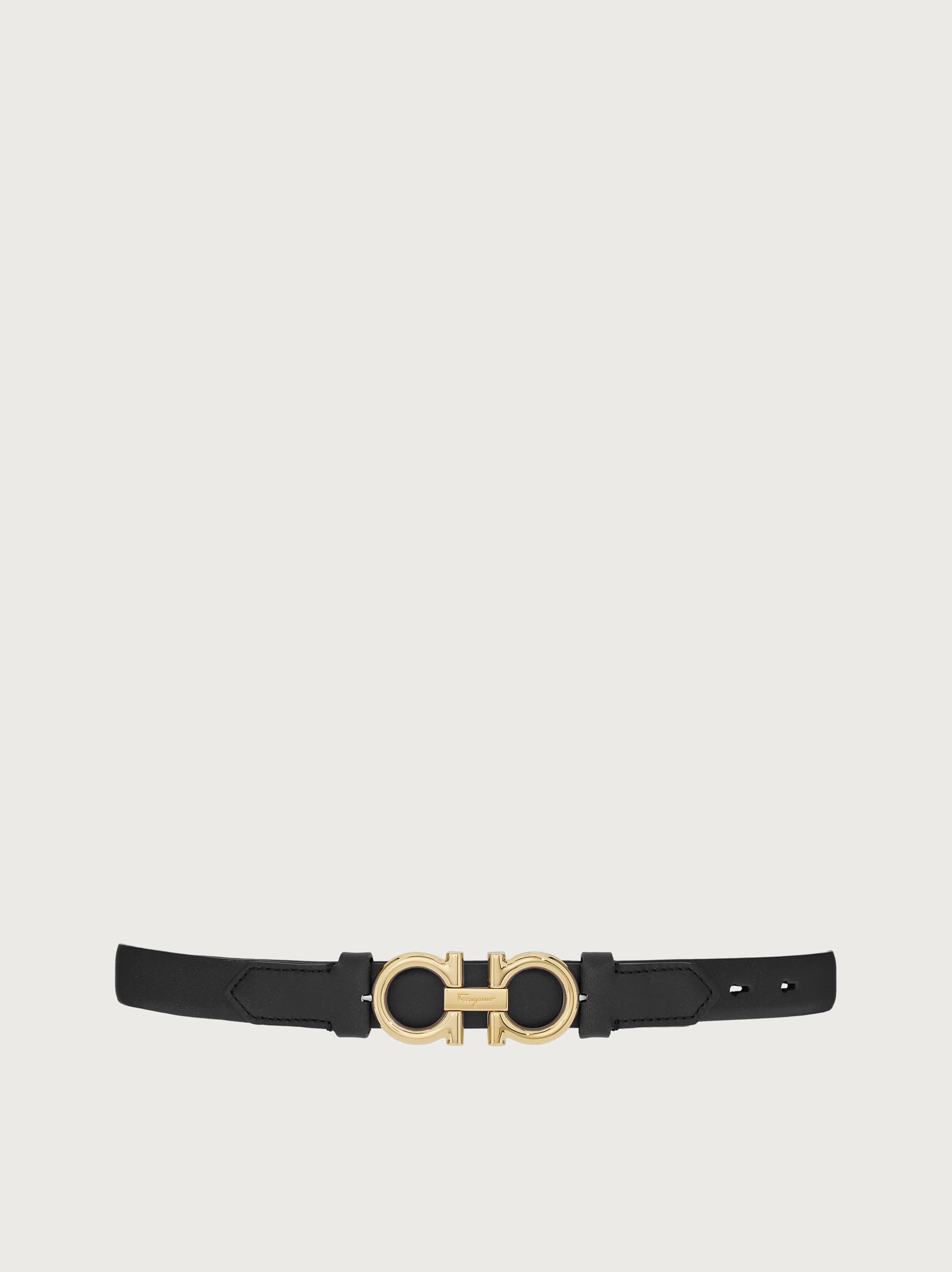 Salvatore Ferragamo Women Sized Gancini belt Black
