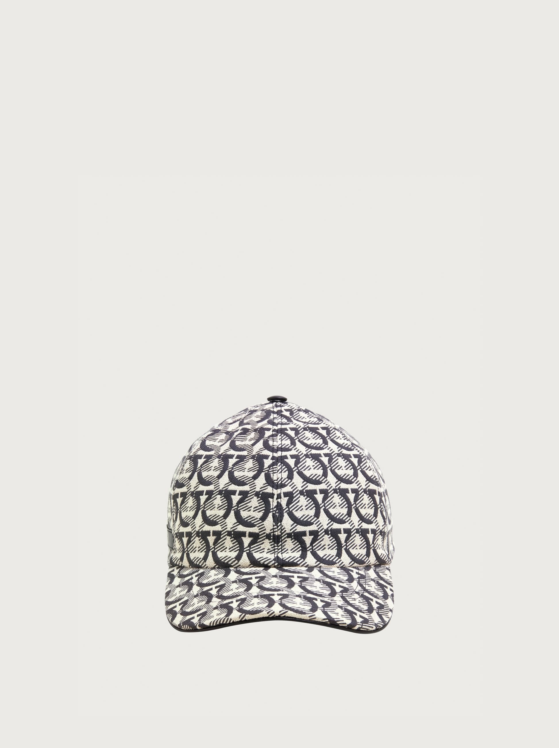 Ferragamo Casquette En Coton Gancini Beige