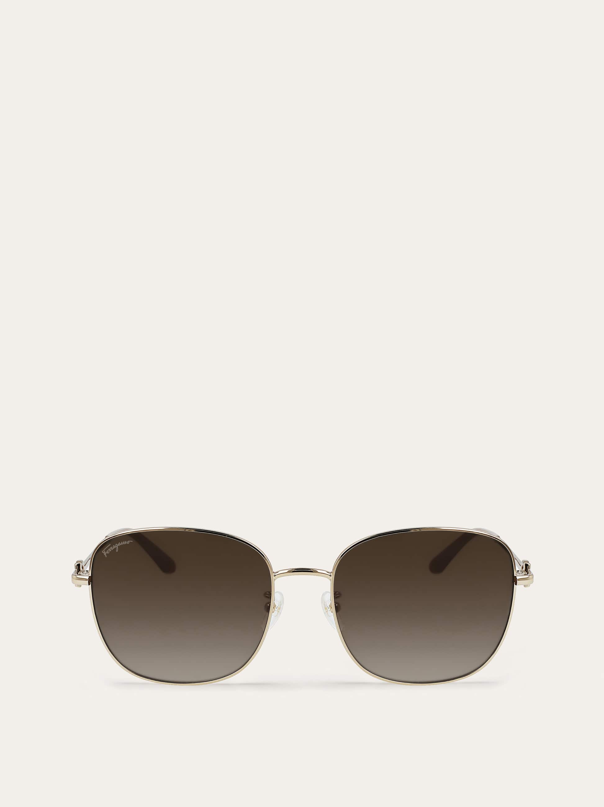 Ferragamo Women Square frame sunglasses Gold