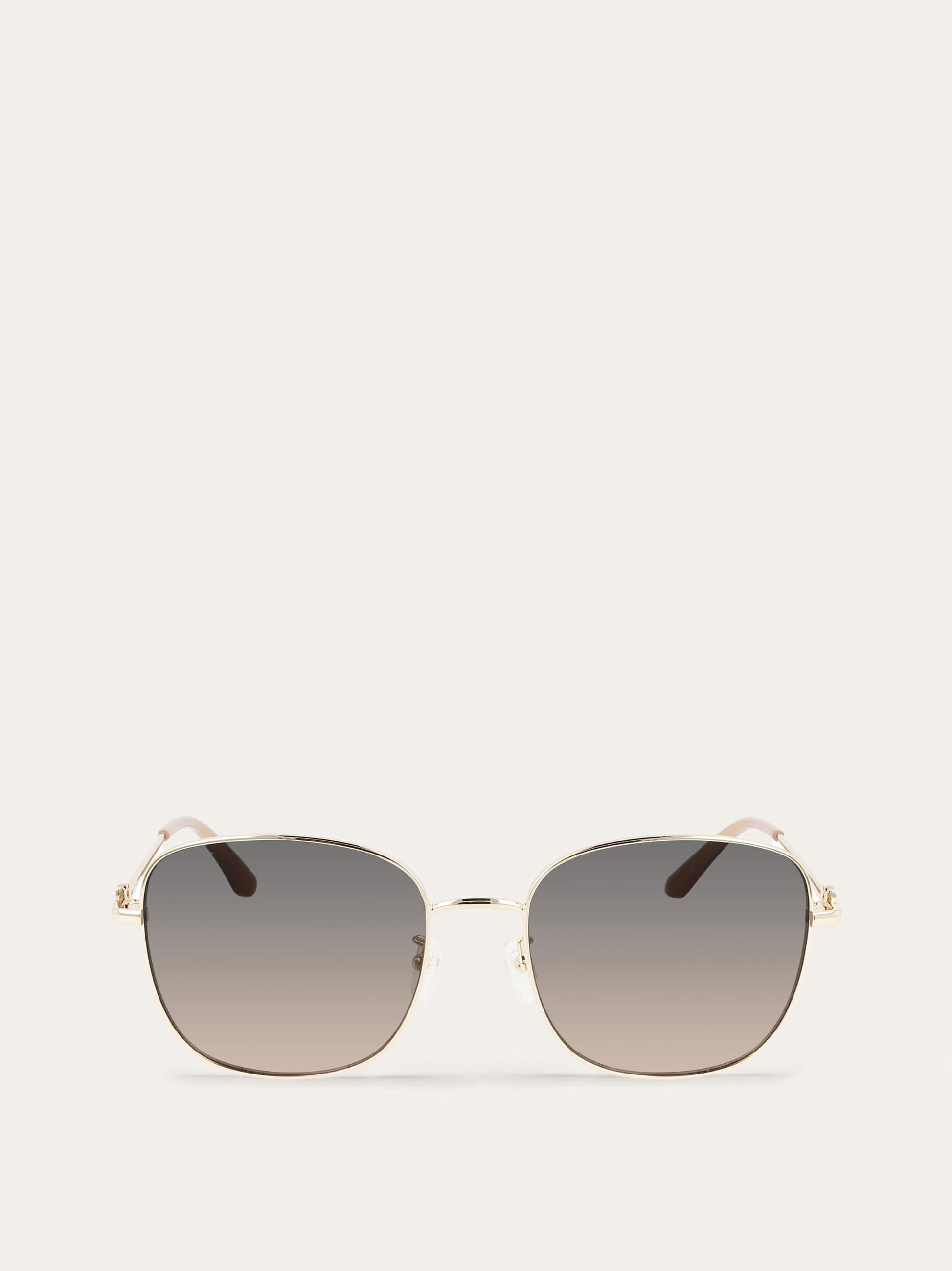 Ferragamo Women Square frame sunglasses Gold