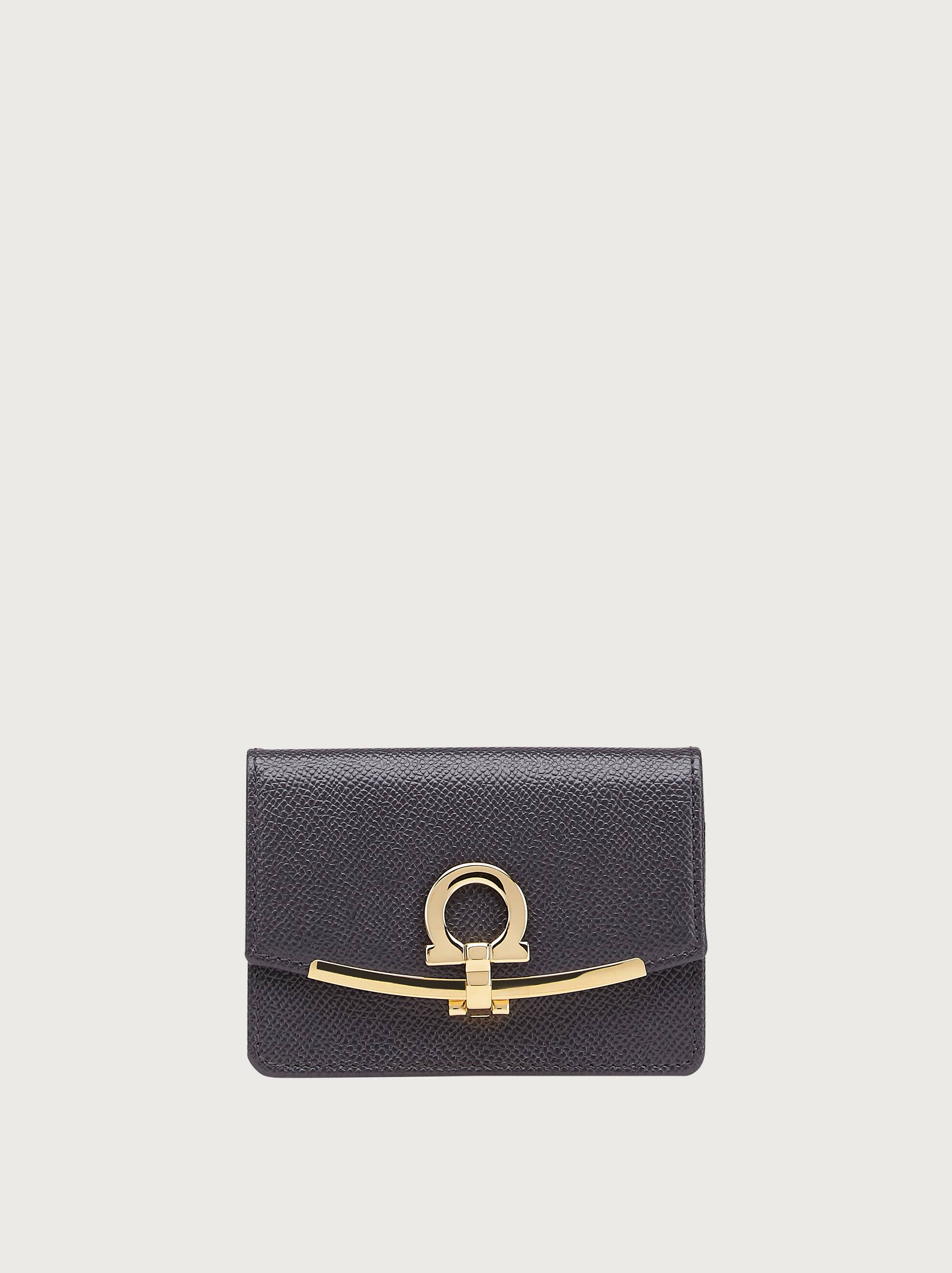 salvatore ferragamo gancini card case