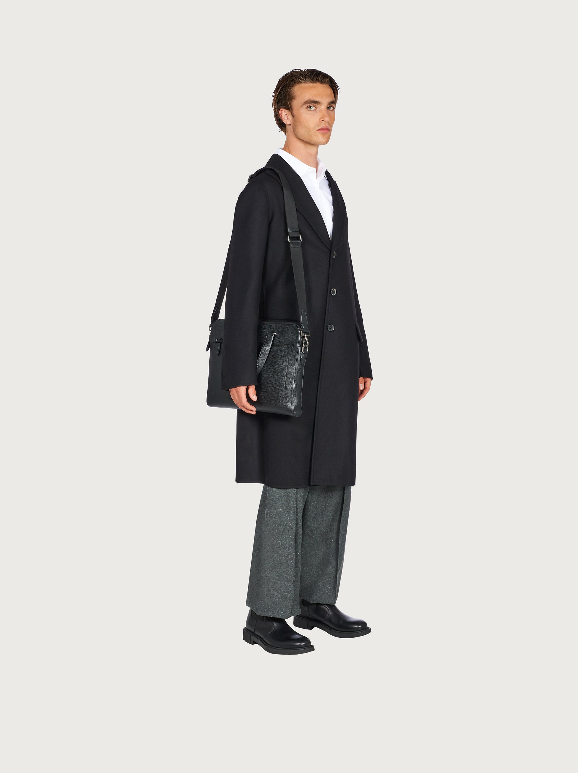  Ferragamo Herren Aktentasche Schwarz 