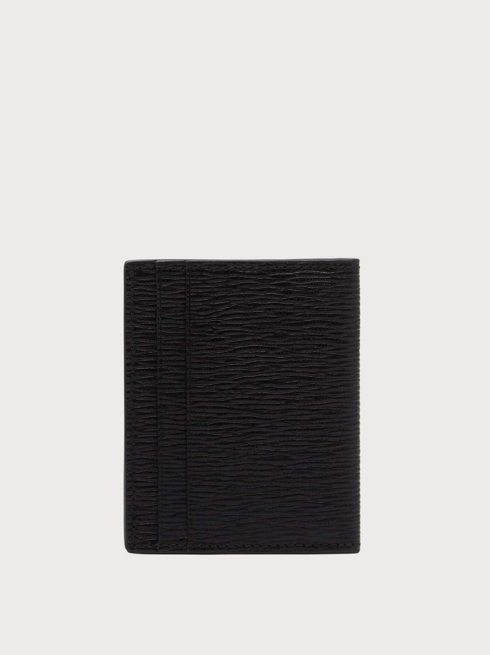  Ferragamo Herren Gancini-kreditkartenetui Schwarz 