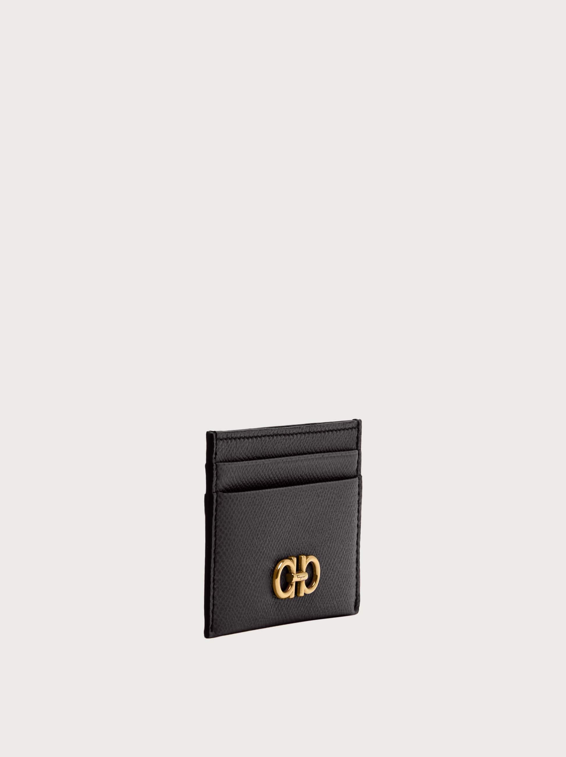  Ferragamo Damen Gancini-kreditkartenetui Schwarz 