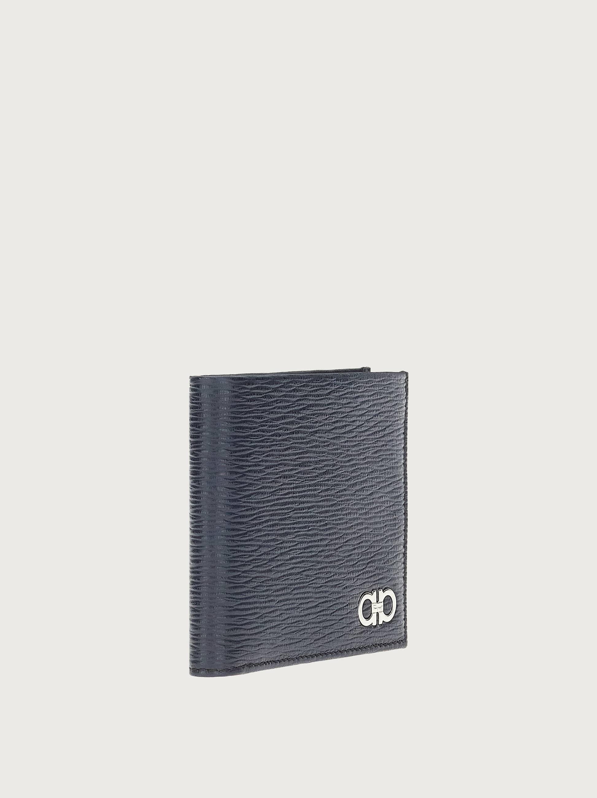  Ferragamo Men Gancini Wallet Blue 