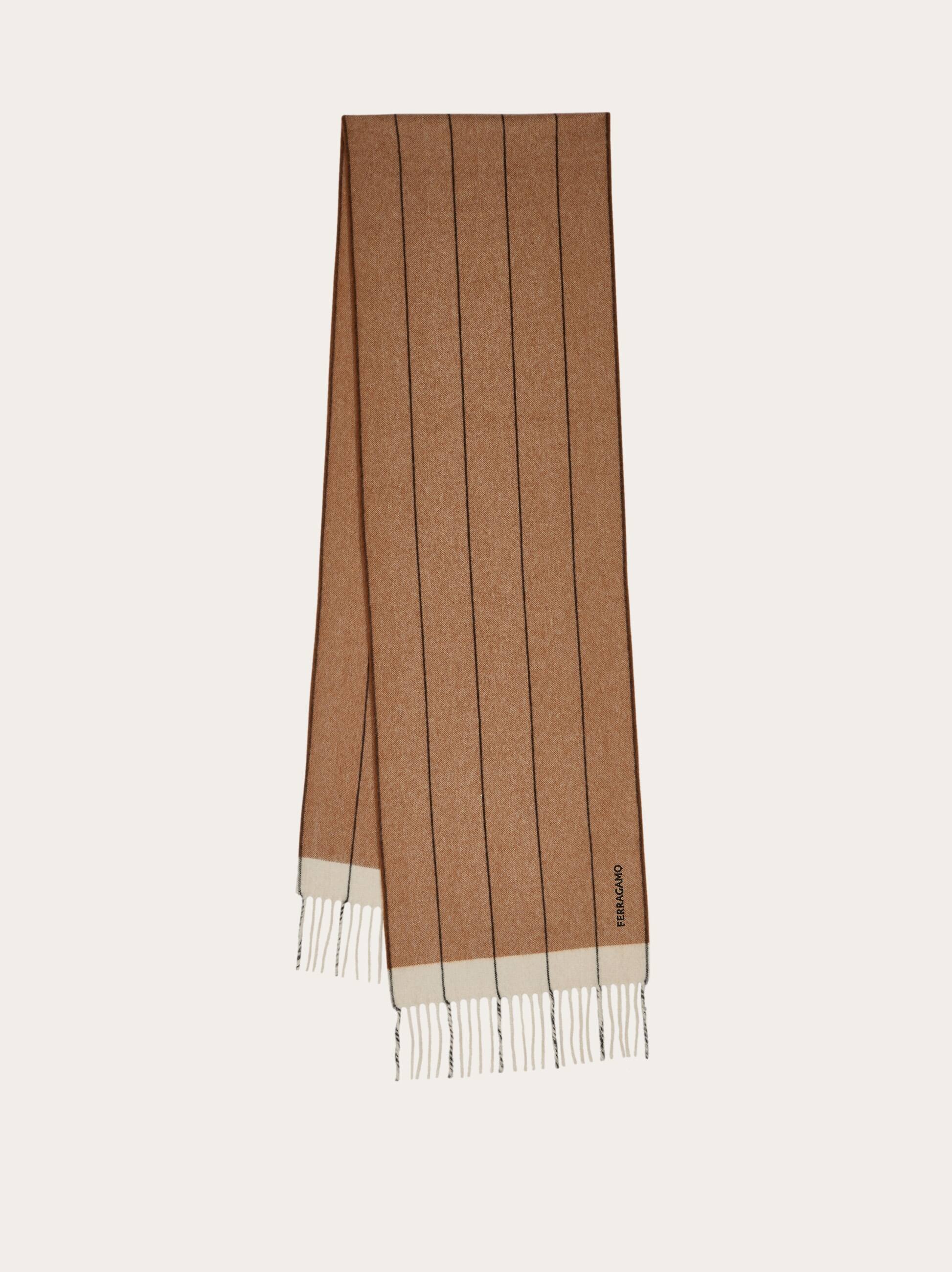 Salvatore Ferragamo Uomo Sciarpa in misto cashmere Marrone