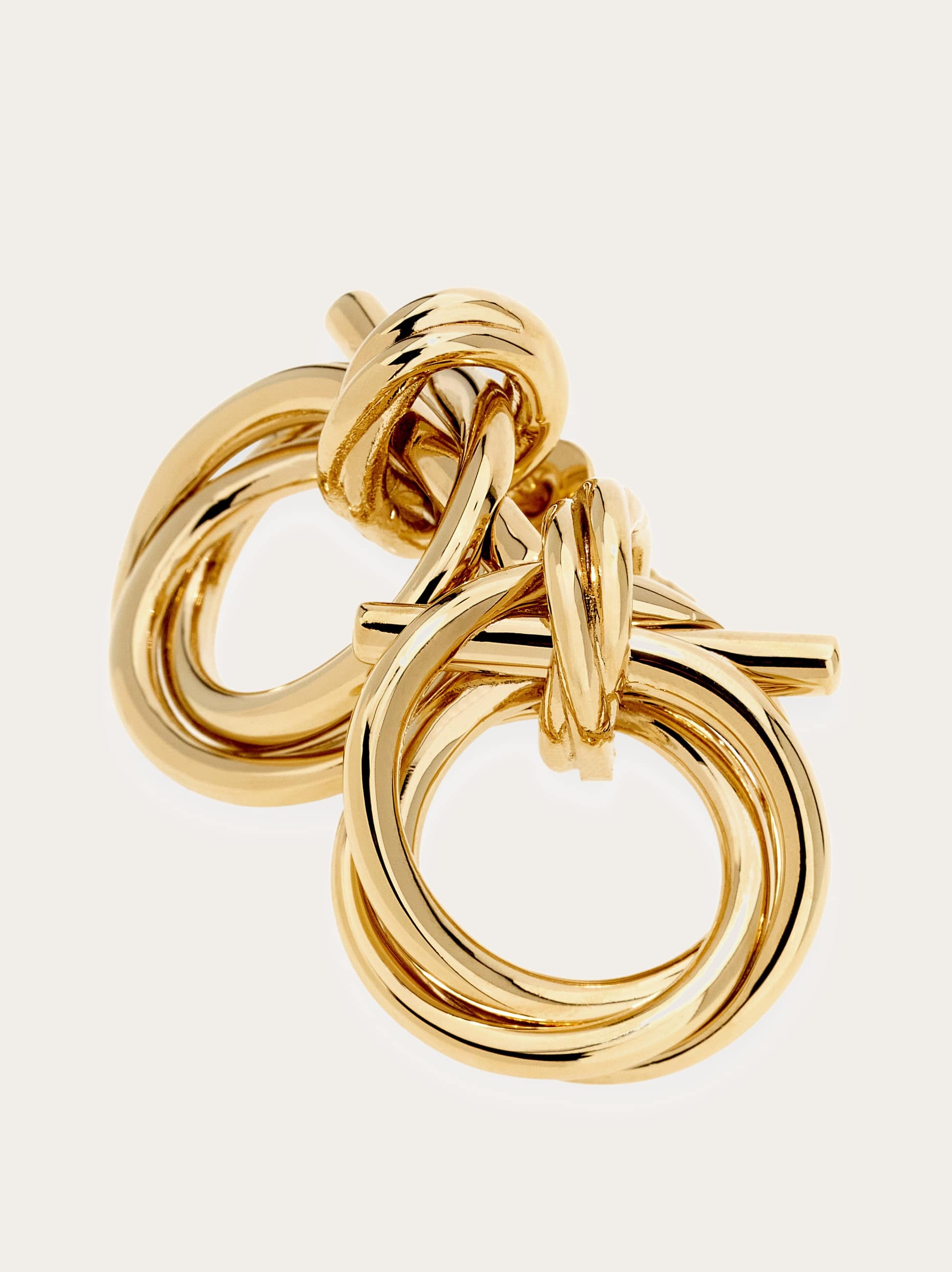  Ferragamo Damen Gancini Ohrringe Torchon (s) Gold 