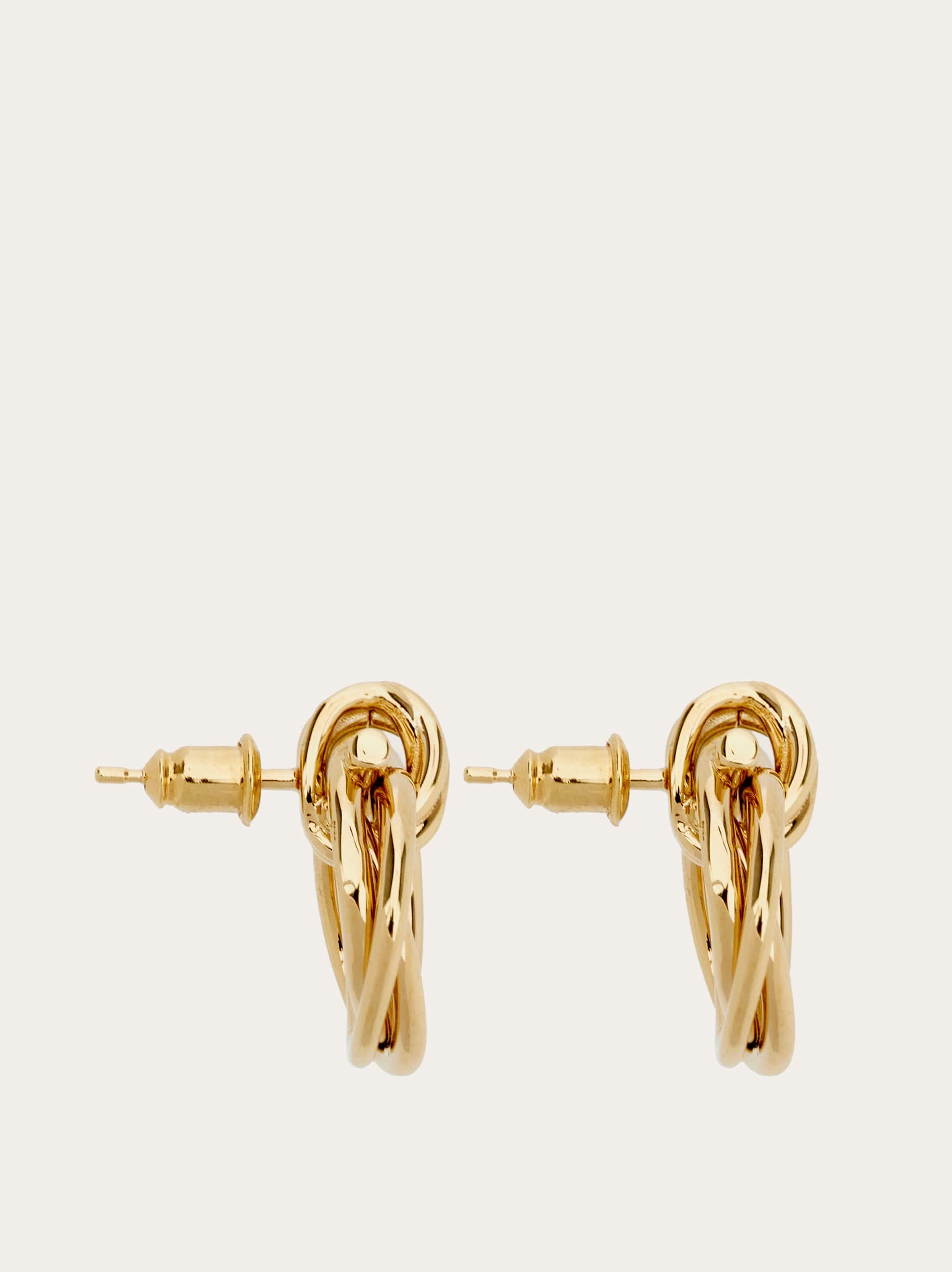  Ferragamo Damen Gancini Ohrringe Torchon (s) Gold 