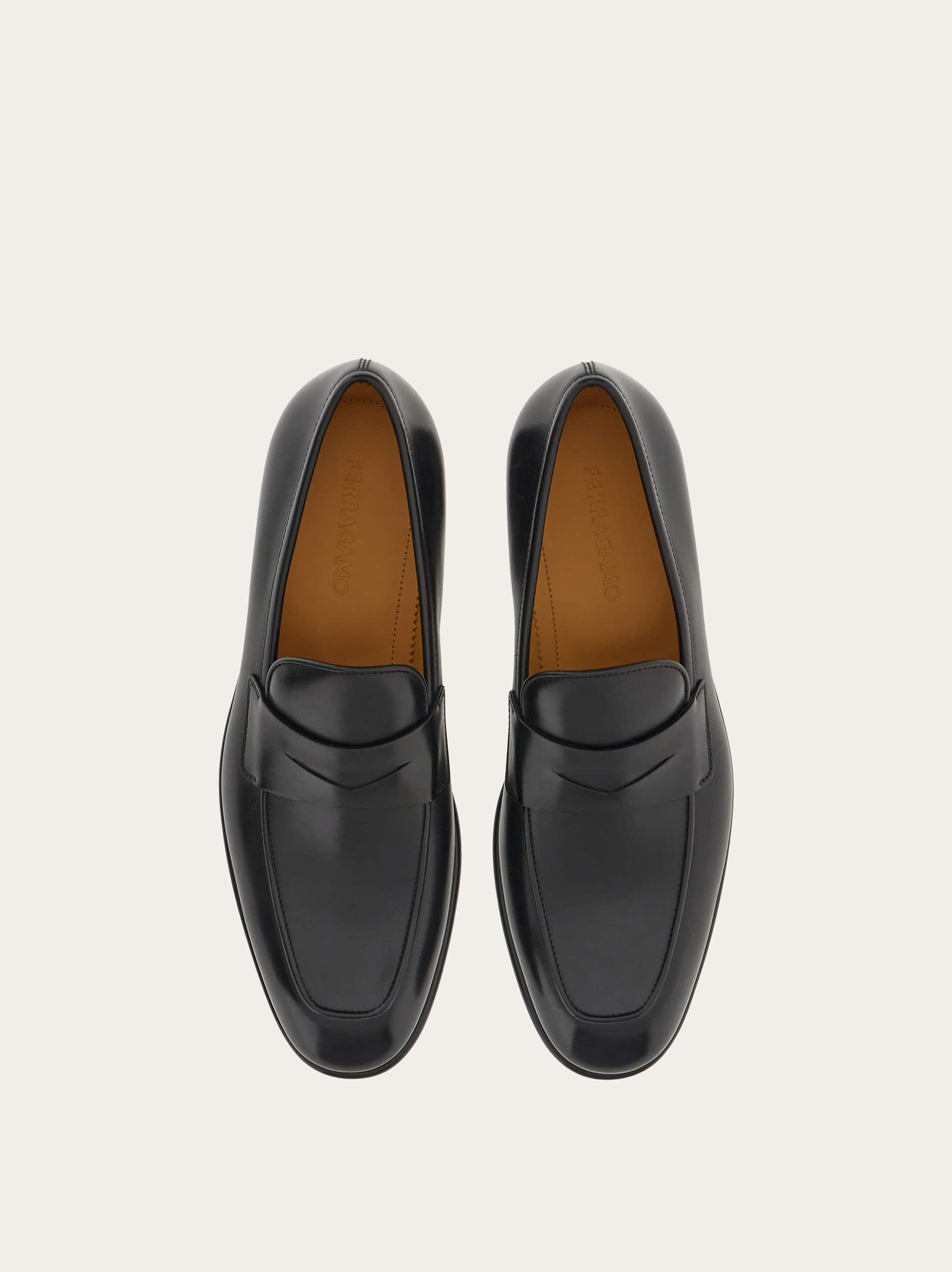  Ferragamo Herren Penny-loafer Schwarz Größe 41 