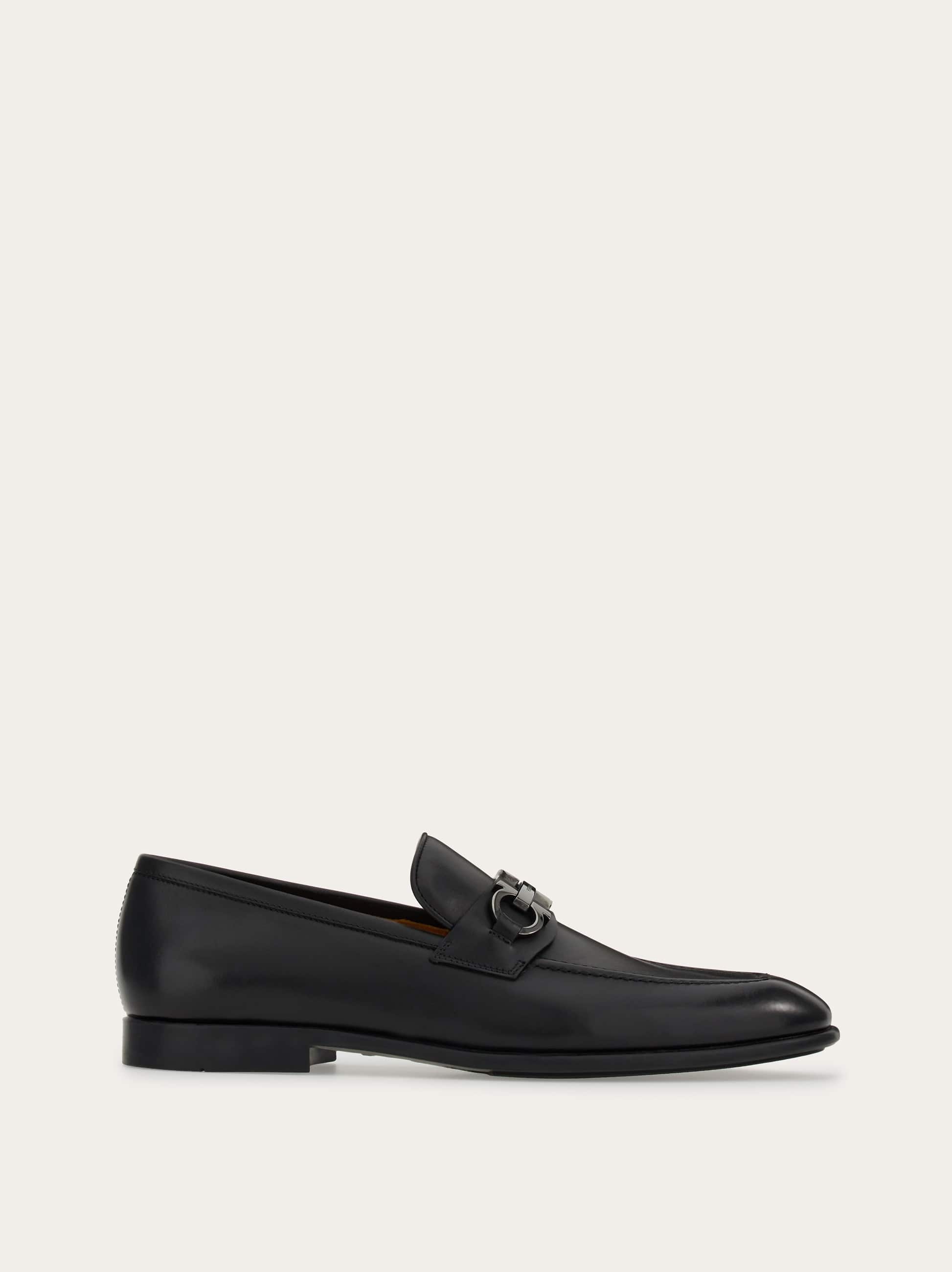 Ferragamo Uomo Mocassino ornamento Gancini Nero Taglia 42