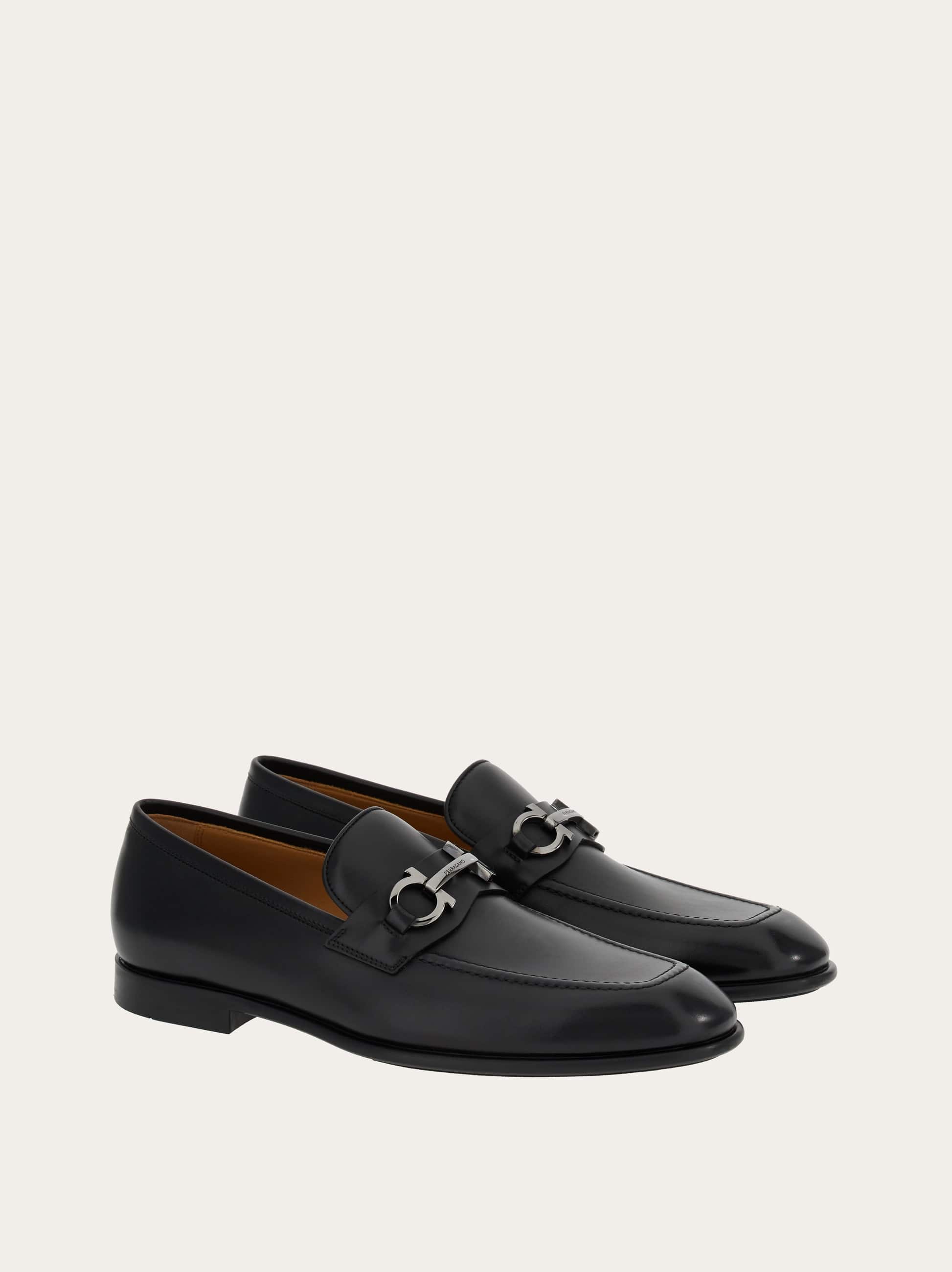  Ferragamo Herren Loafer Mit Gancini-ornament Schwarz Größe 40.5 