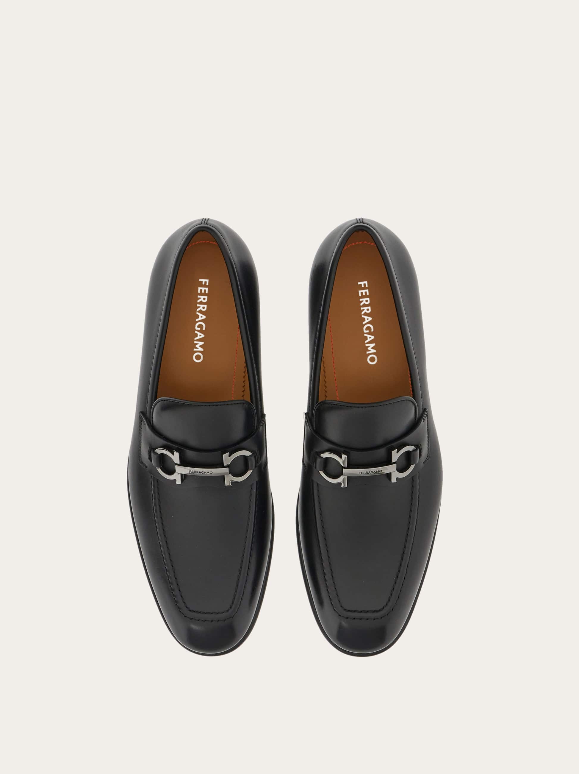  Ferragamo Herren Loafer Mit Gancini-ornament Schwarz Größe 40.5 