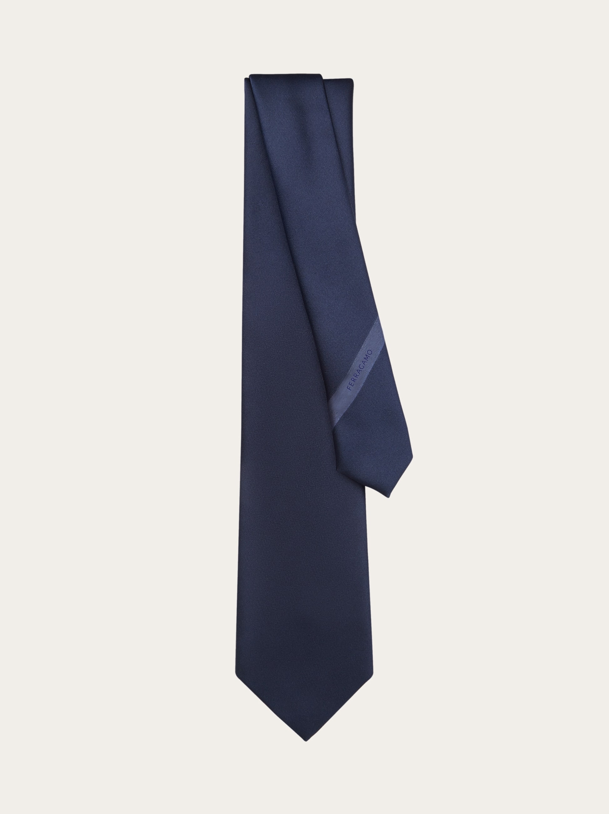  Ferragamo Men Silk Tie Blue 
