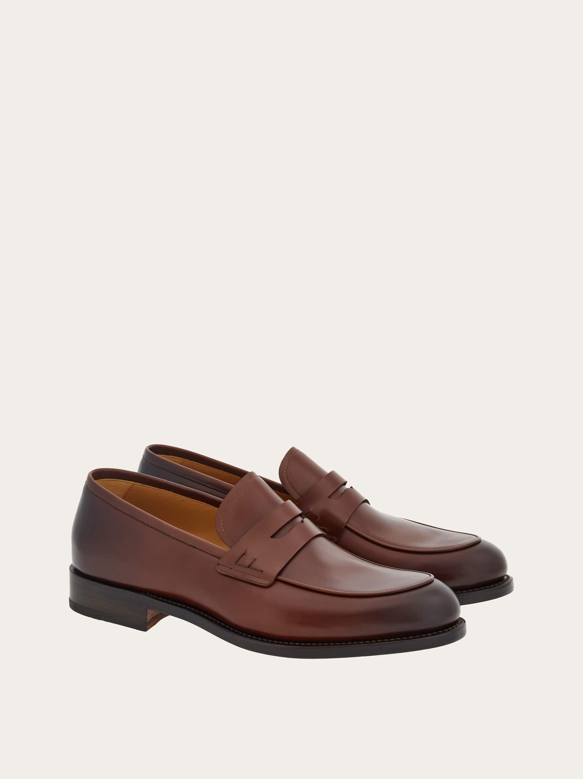  Ferragamo Herren Tramezza Penny-loafer Braun Größe 39 