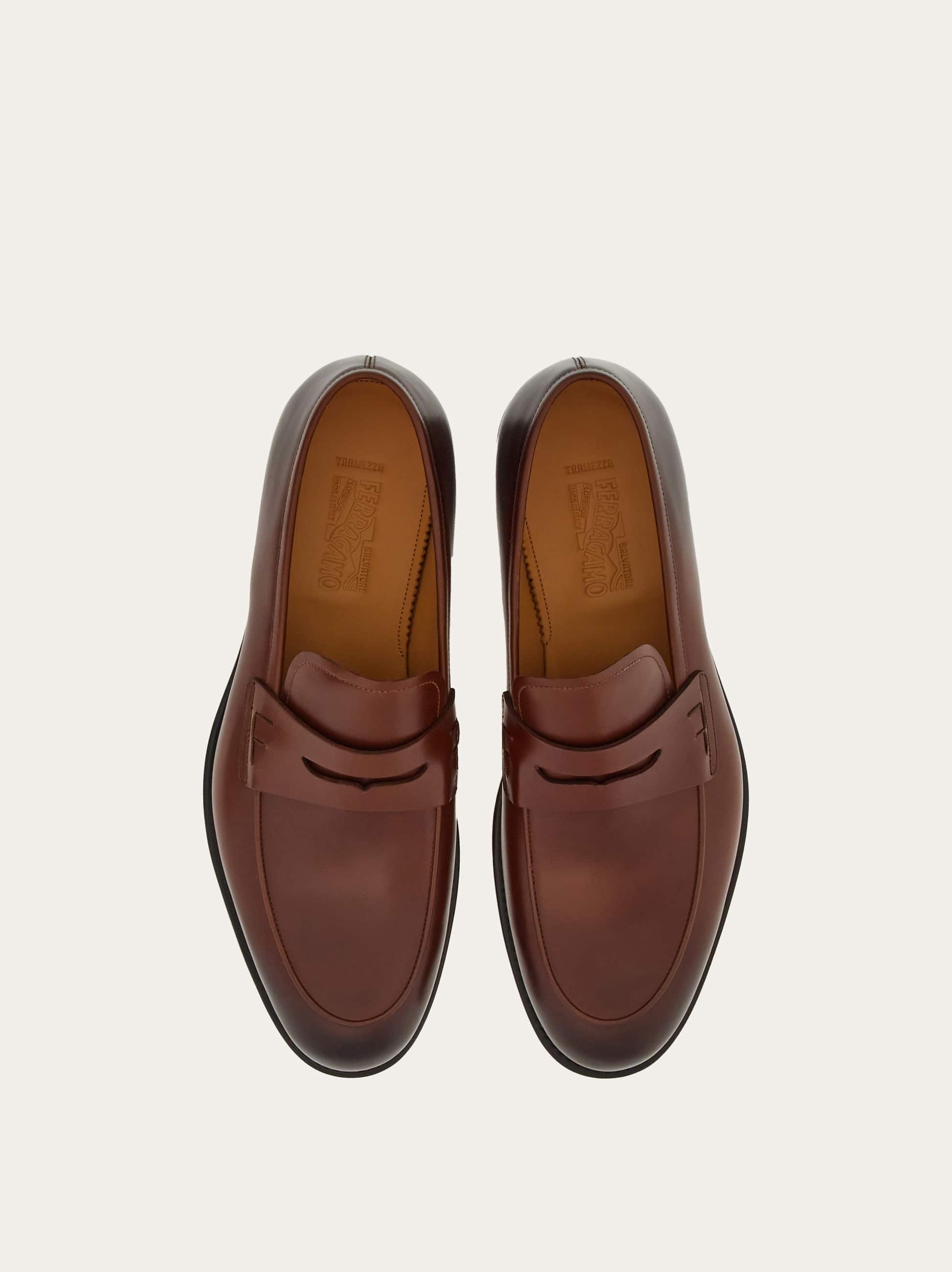  Ferragamo Herren Tramezza Penny-loafer Braun Größe 39 