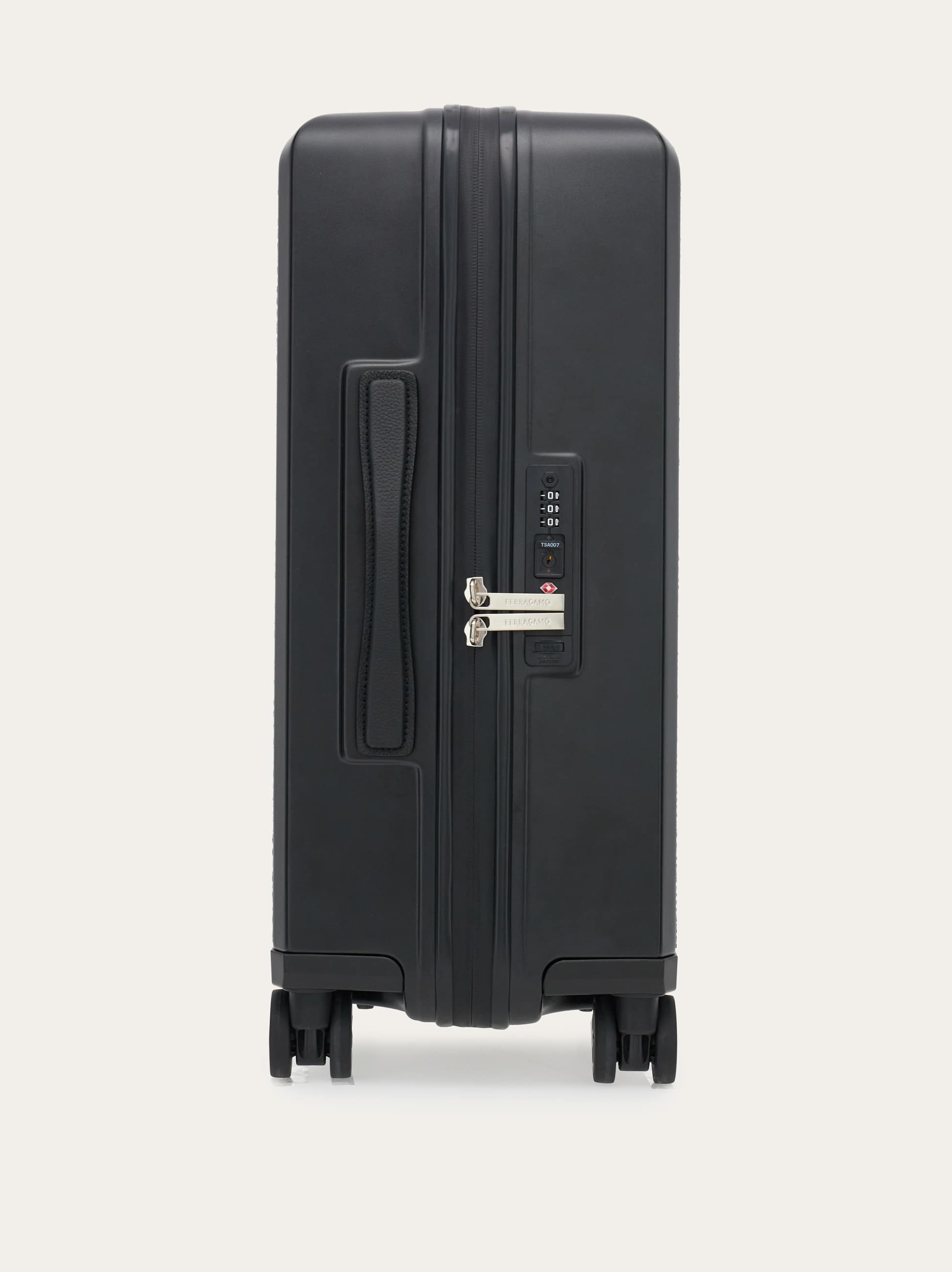  Ferragamo Herren Trolley Mit Gancini-prägung Schwarz 