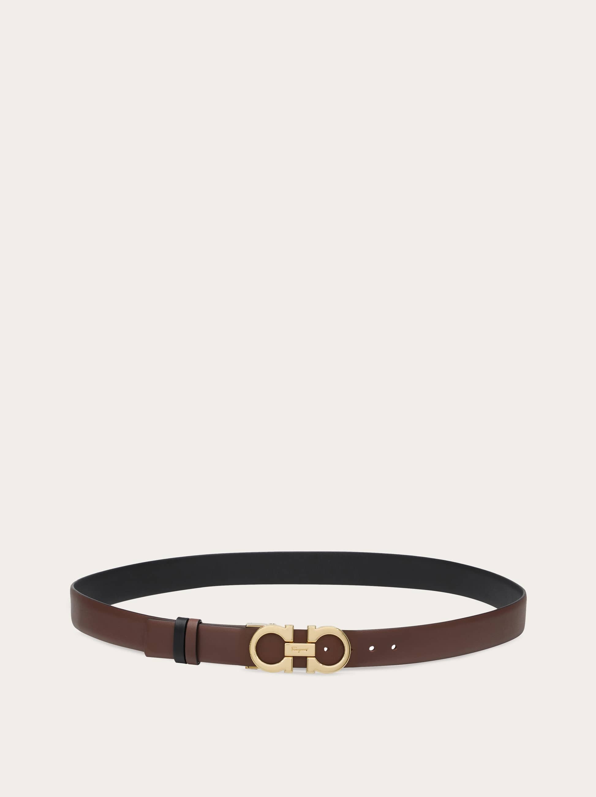  Ferragamo Damen Verstellbarer Gancini-wendegürtel Braun 