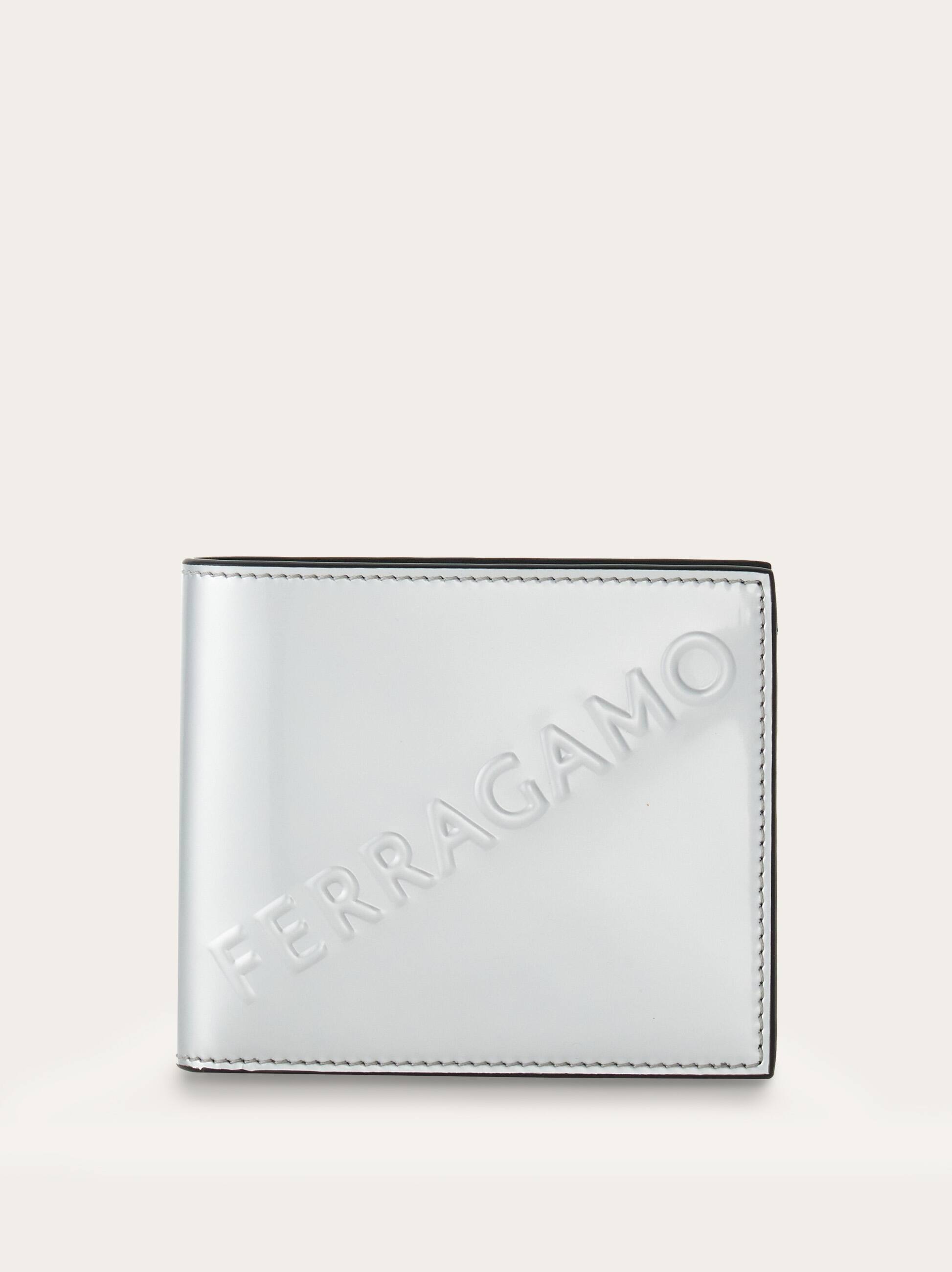 Ferragamo Wallet With 3d Logo In Grey