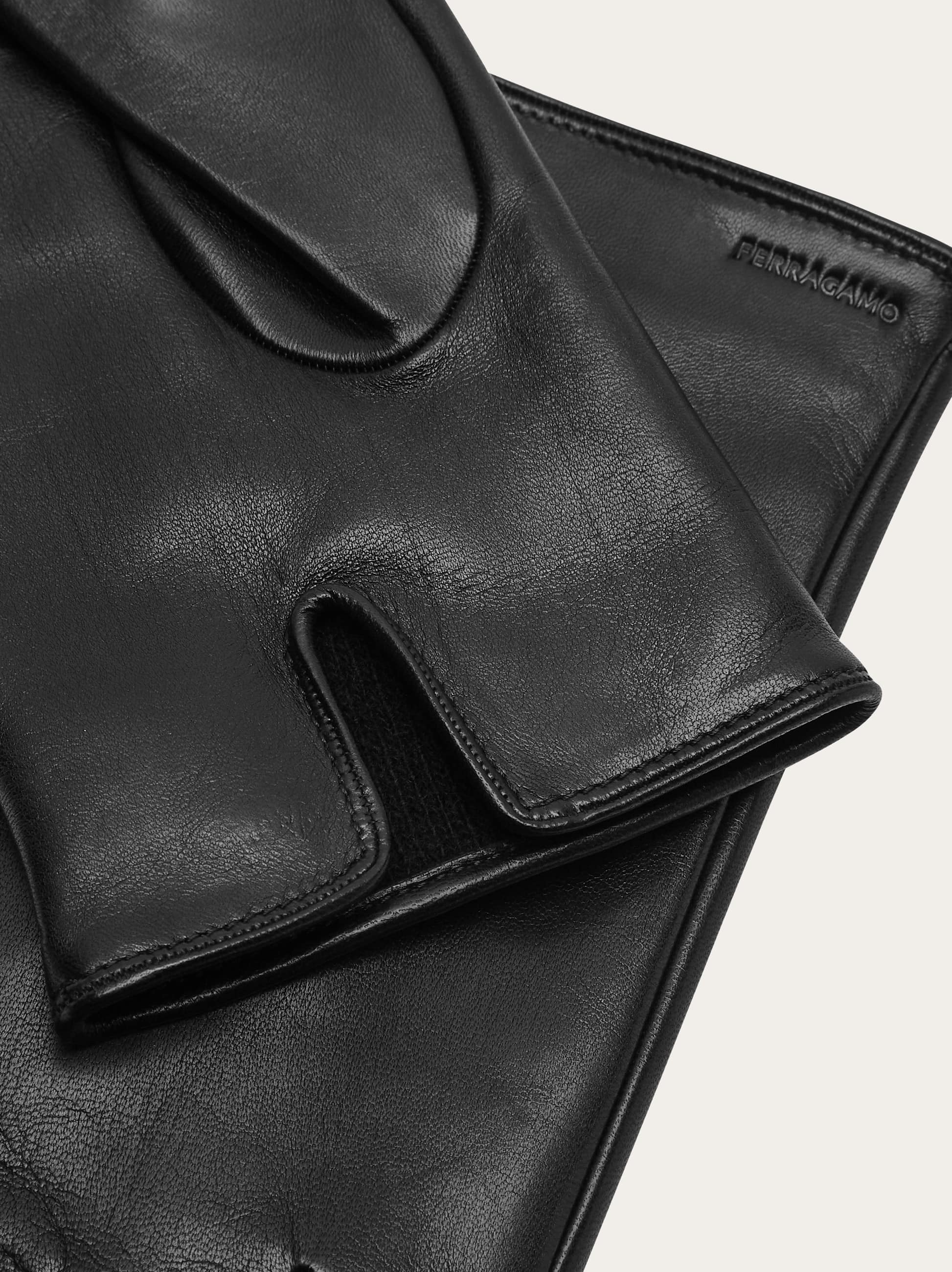  Ferragamo Herren Gefütterte Handschuhe Schwarz 