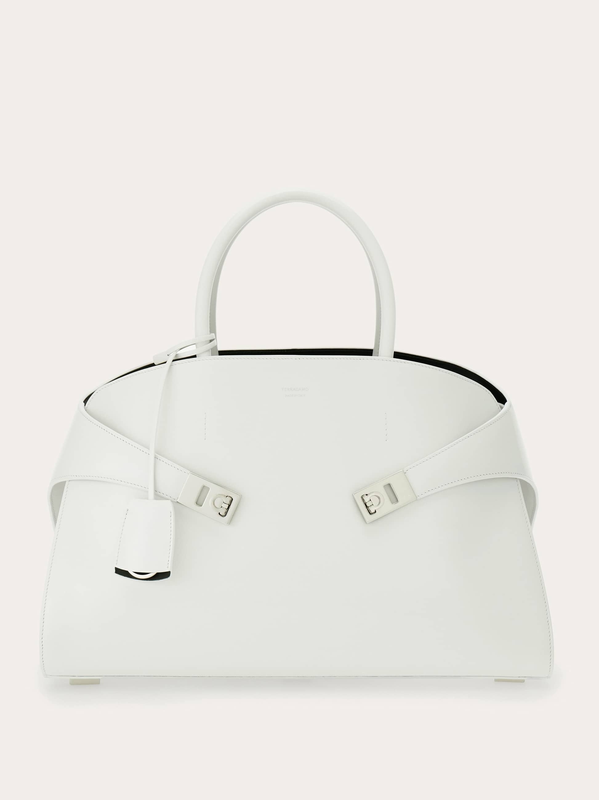 Ferragamo Donna Borsa a mano Hug (M) Bianco