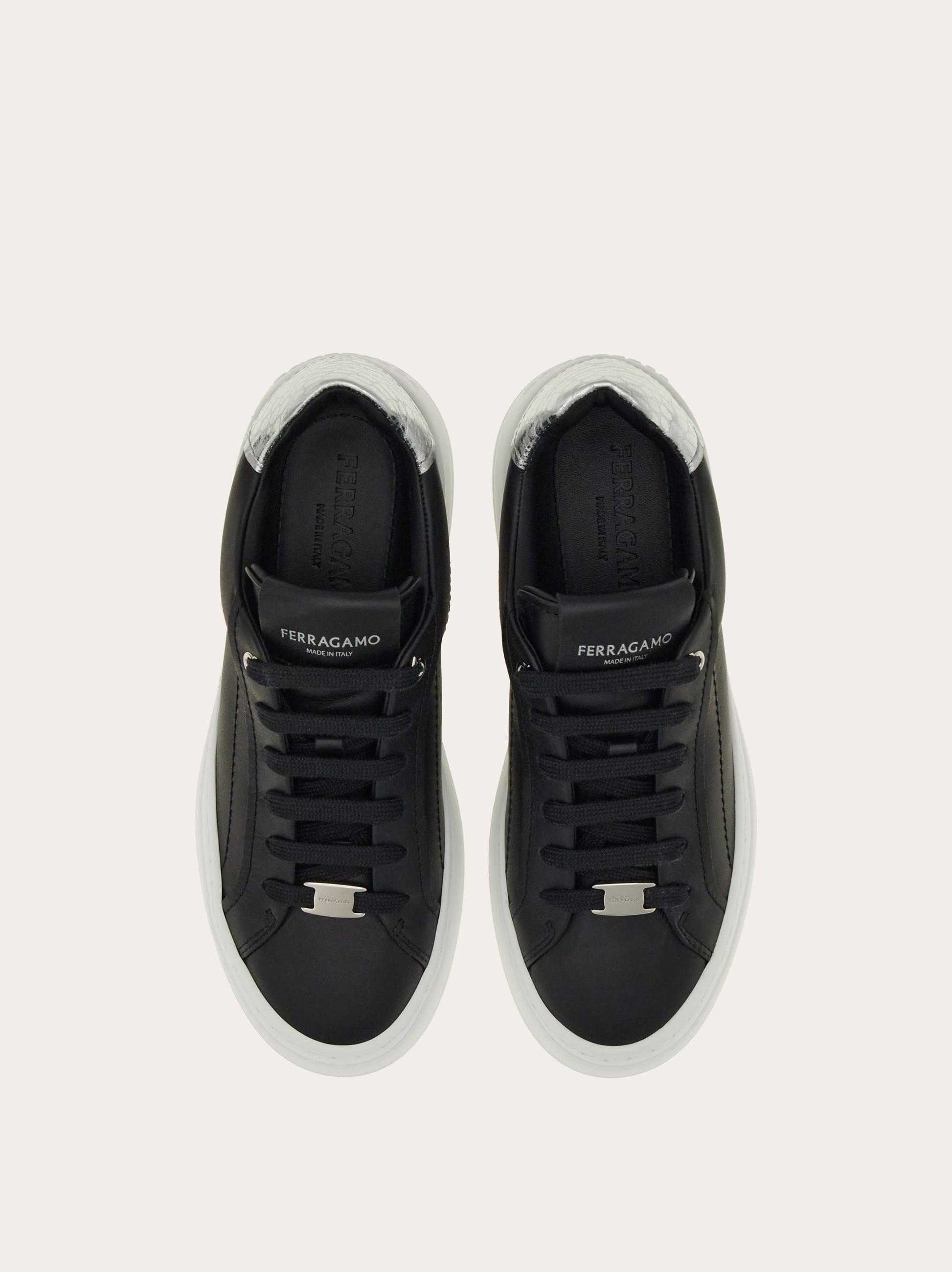  Ferragamo Damen Plateau-sneaker Schwarz Größe 35.5 