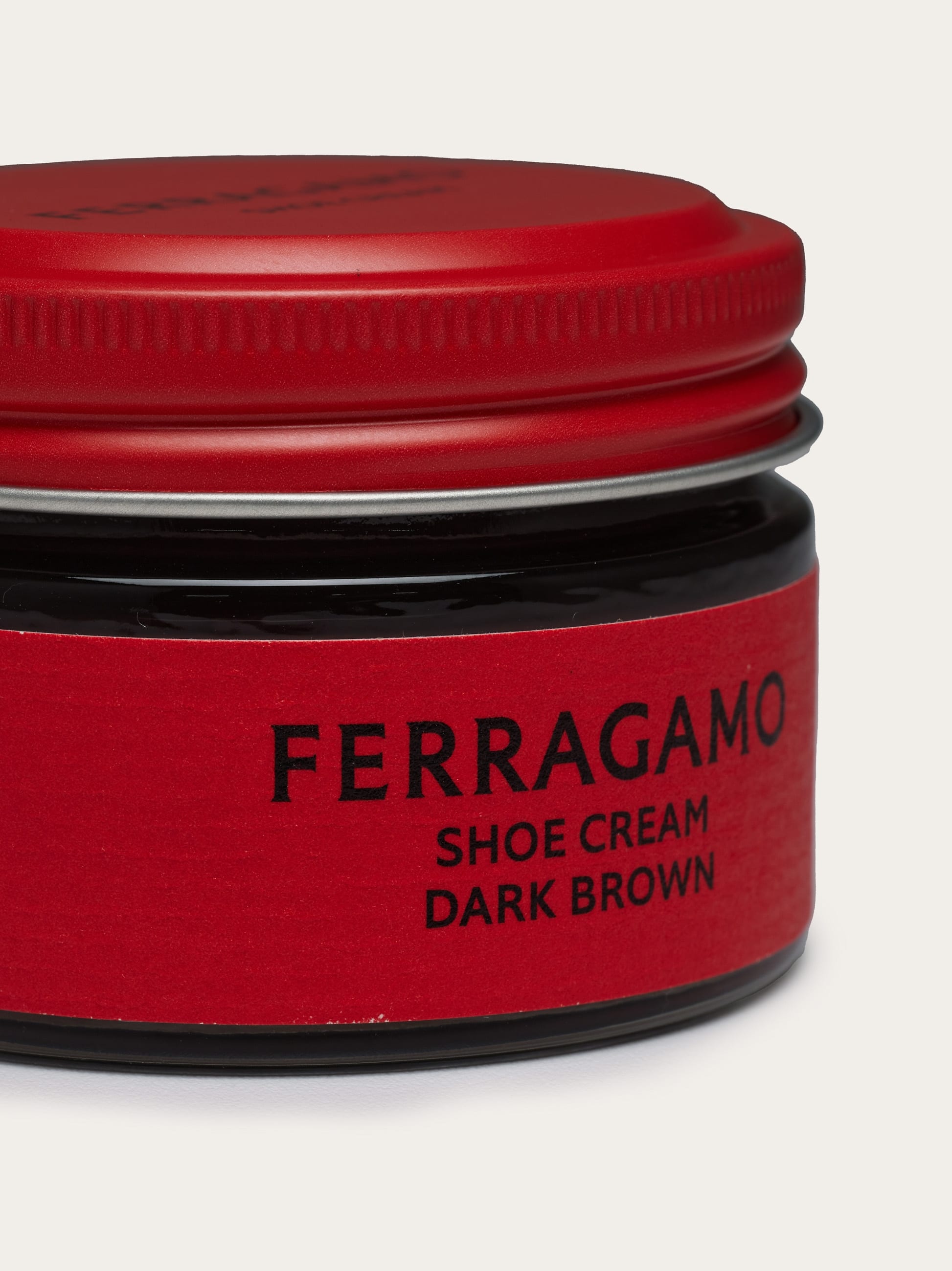 Ferragamo Shoe Care Cream In Dark Brown