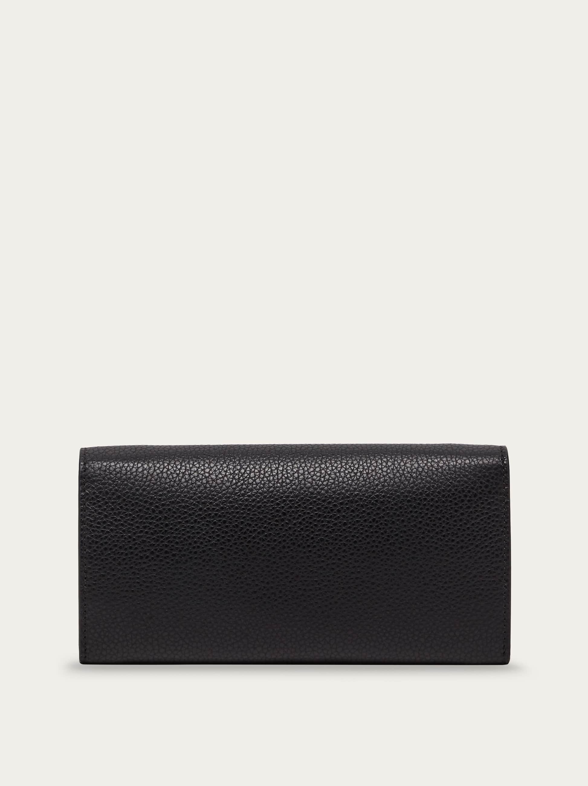  Ferragamo Damen Gancini Brieftasche Mit Kette Schwarz 