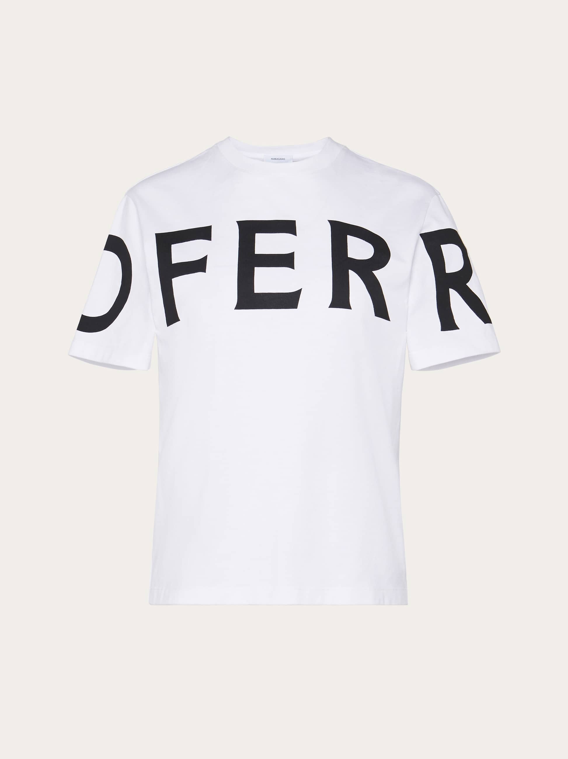 Ferragamo Donna T-shirt con logo grafico Bianco