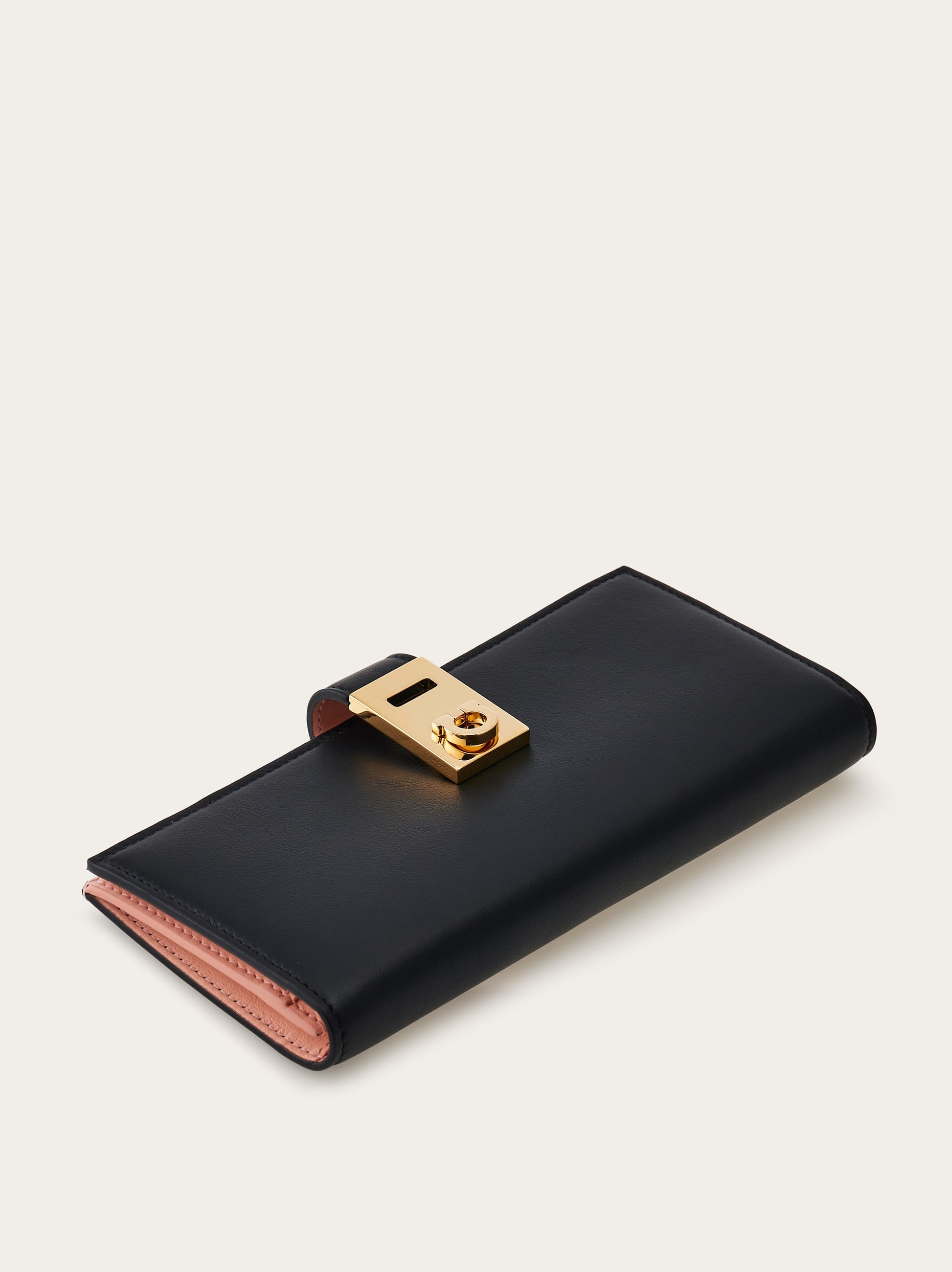 Ferragamo Damen Hug Geldbörse Schwarz 