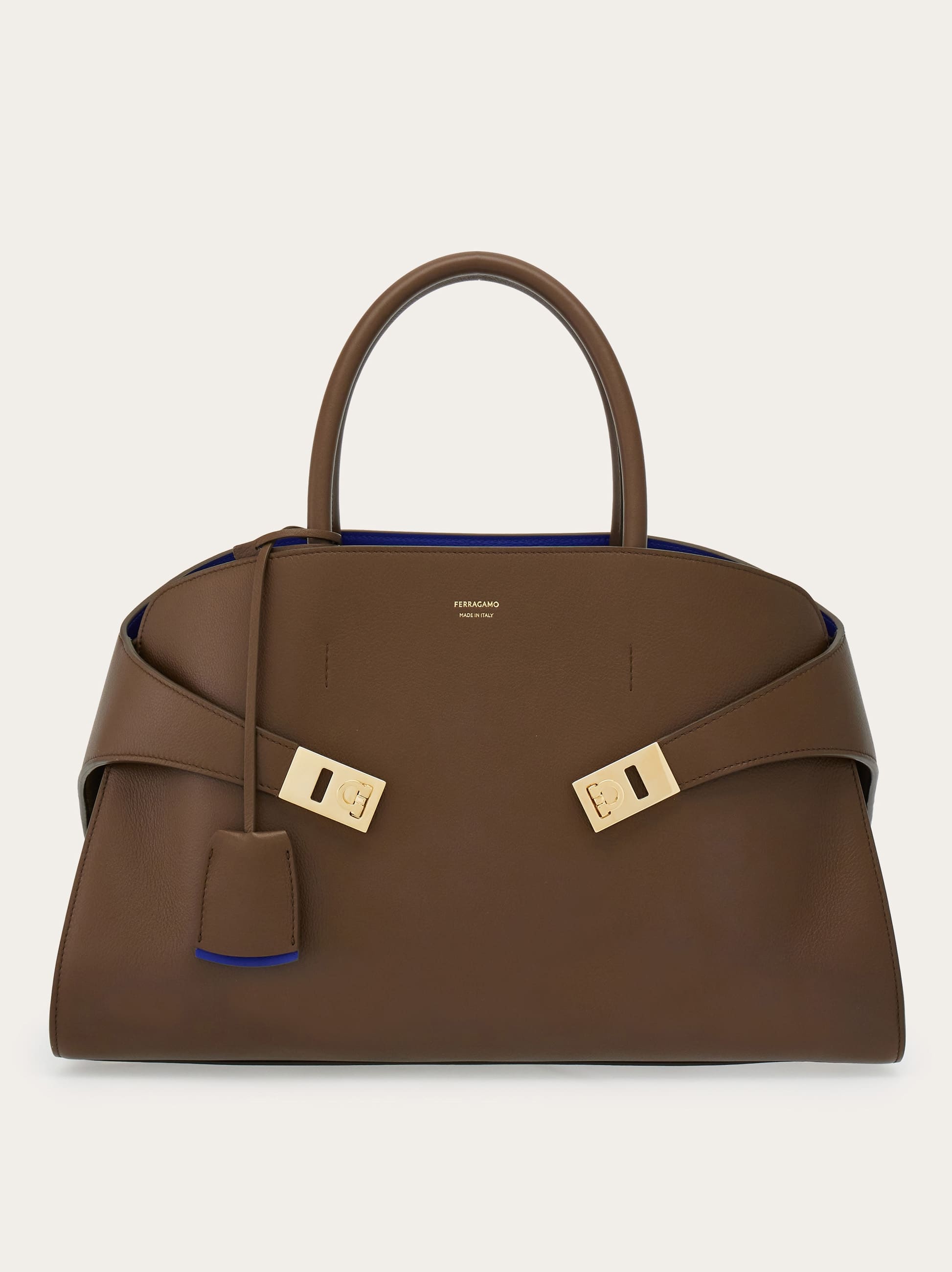 Ferragamo Hug Handbag (m) In Brown