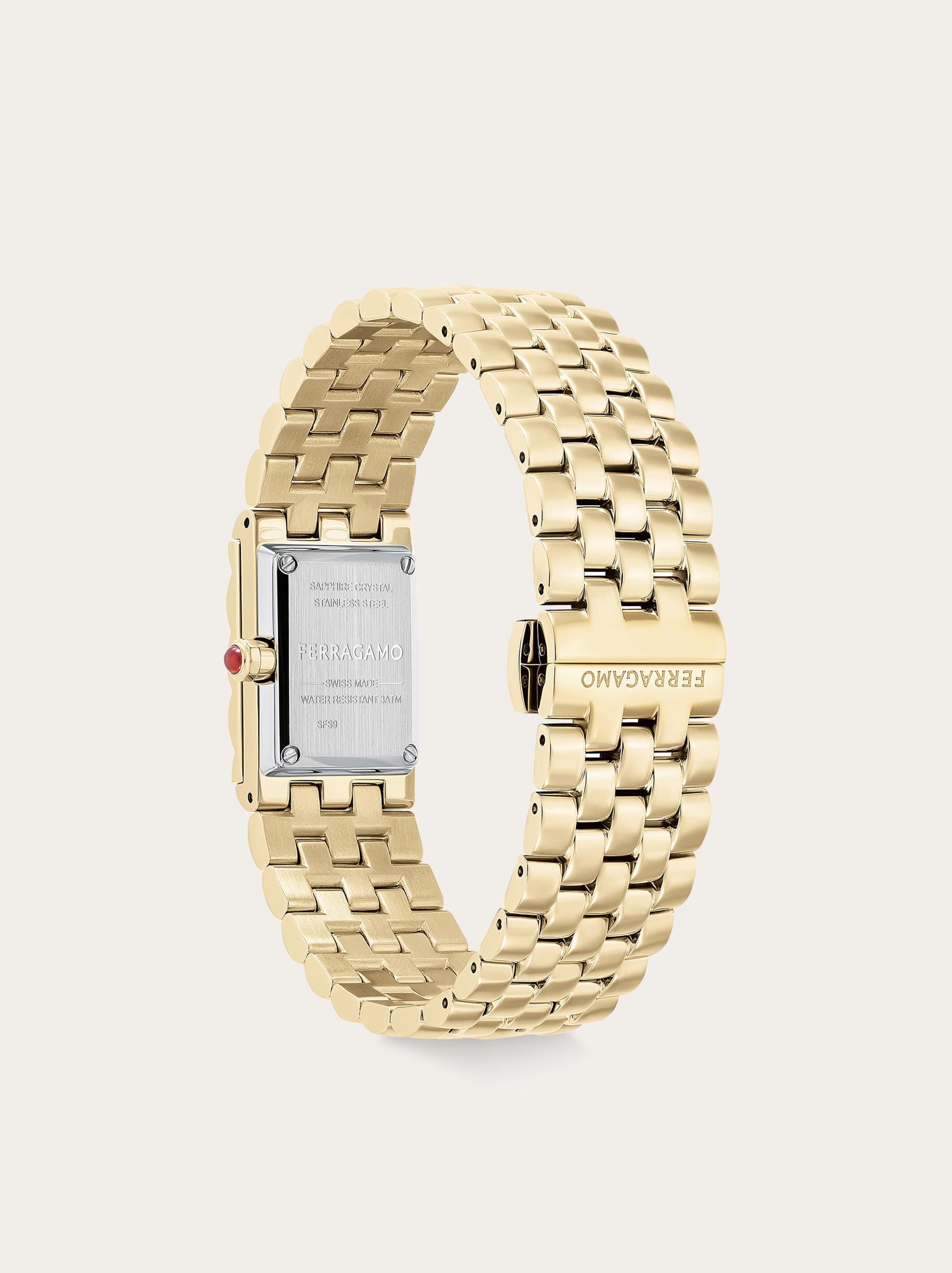 Ferragamo Secret Watch, 19mm X 30mm In Green