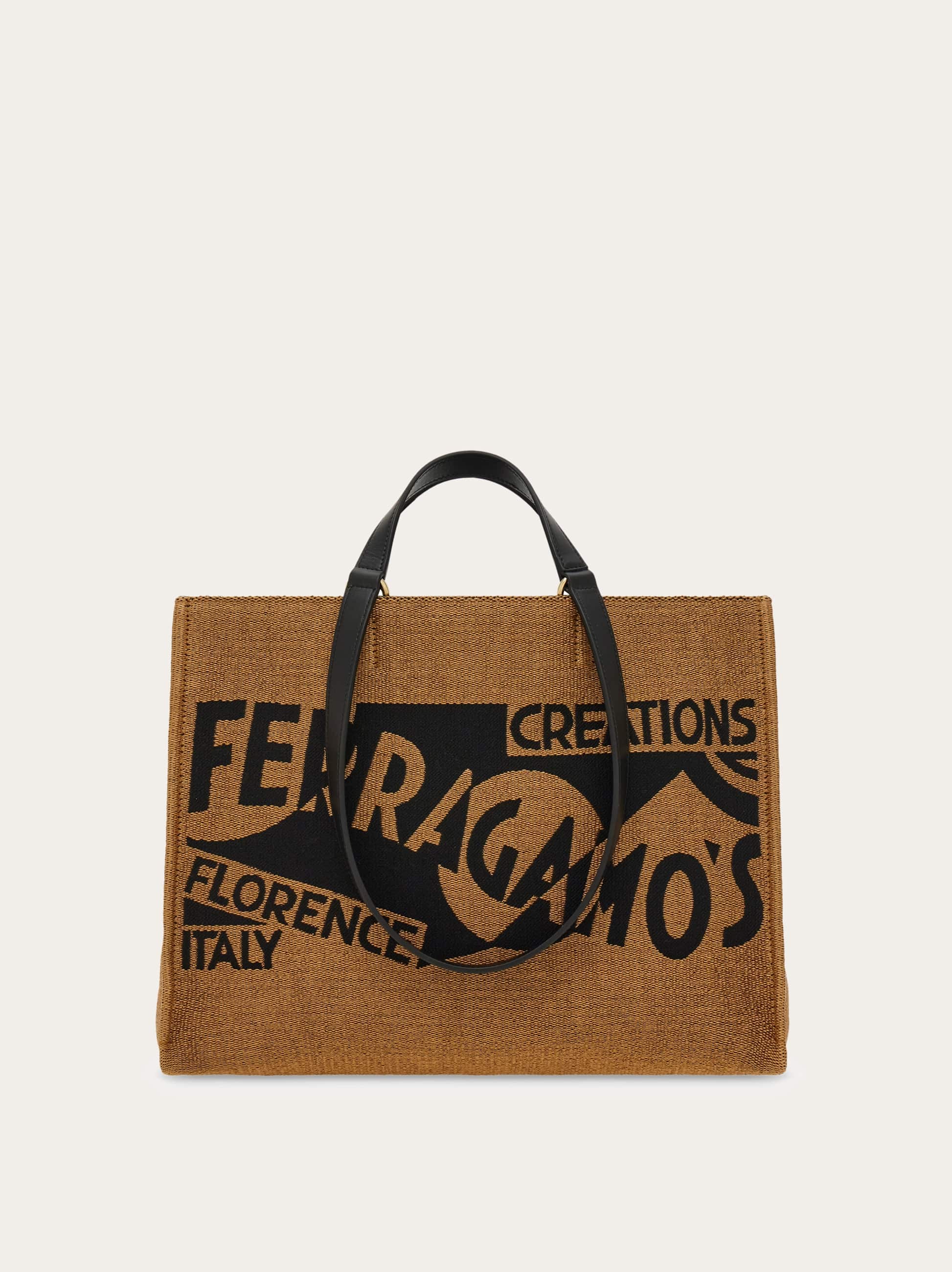 Ferragamo Donna Tote bag con logo (M) Arancione