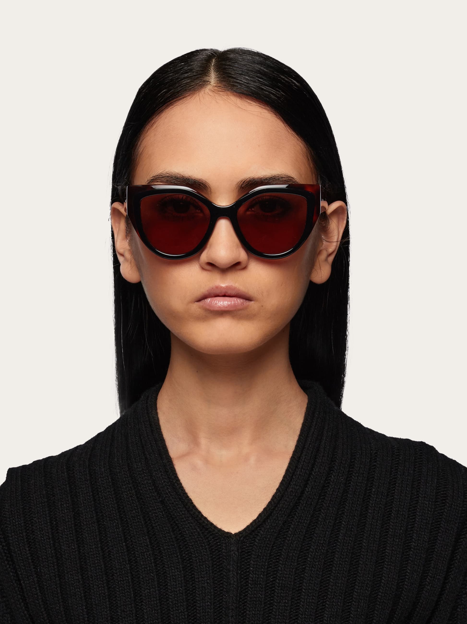  Ferragamo Damen Cat-eye-sonnenbrillen Braun 