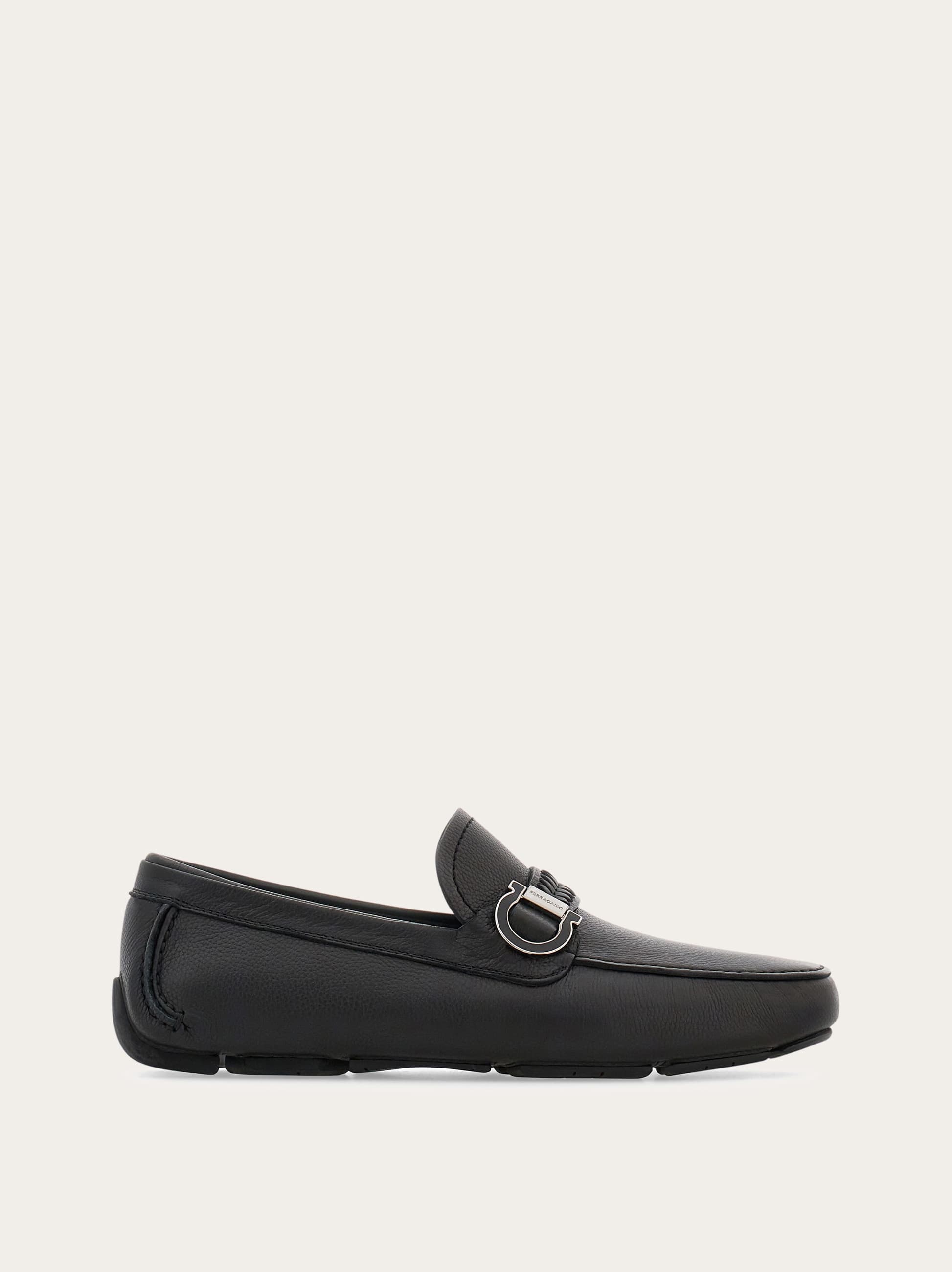 Ferragamo Uomo Driver ornamento Gancini Nero Taglia 40
